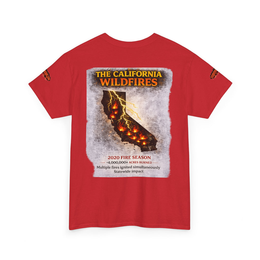 I Survived 2020 — Director's Cut S2:E3 "The California Wildfires" | Wildfire Edition Memorial Unisex Heavy Cotton Tee (SPECIAL EDITION)