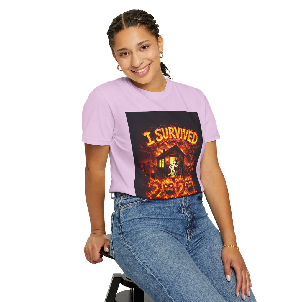 I Survived 2020 — S2:E4 "Western U.S. Wildfire Season" | Mid-Season Finale Pt. 1 | Wildfire Edition Memorial Unisex Garment-Dyed T-shirt