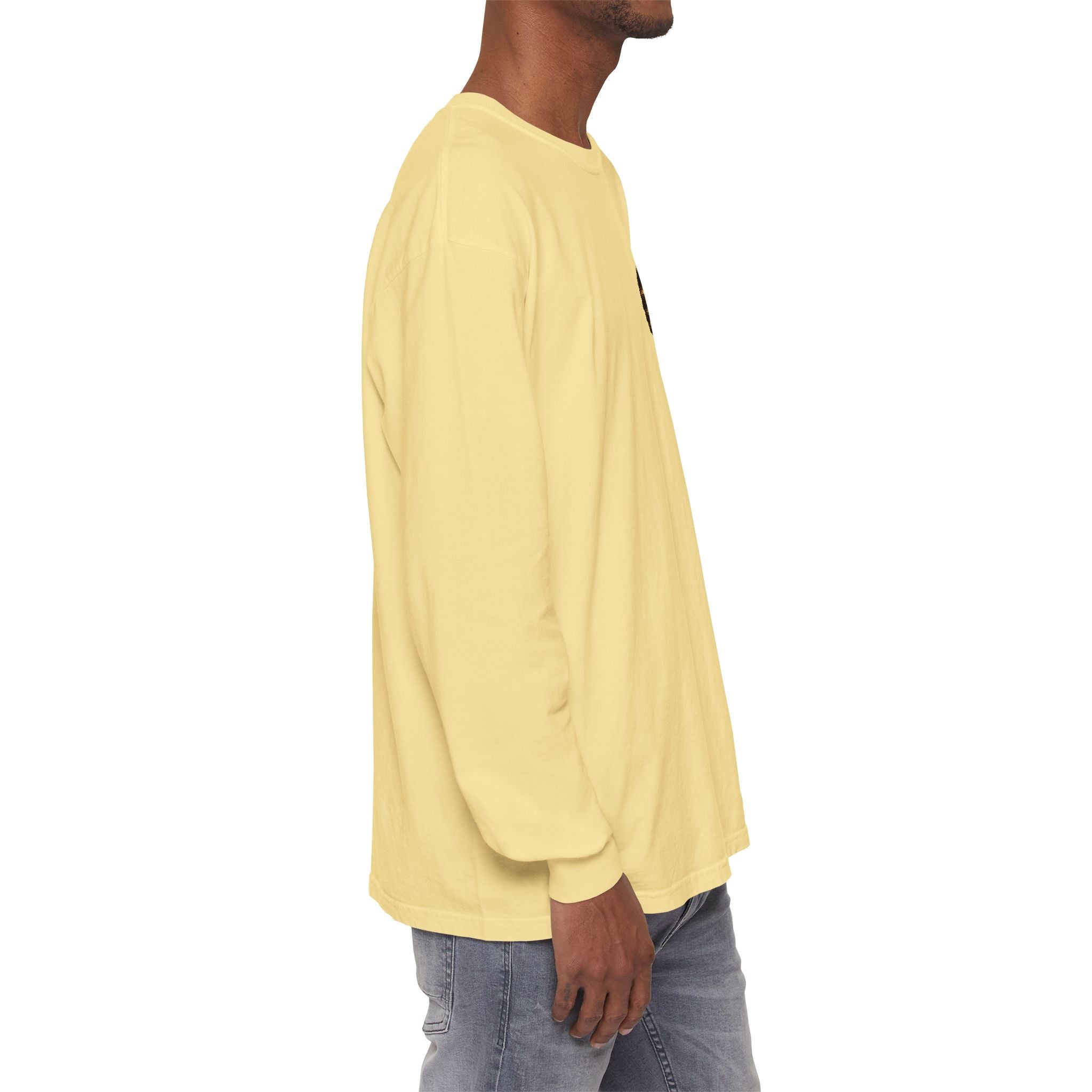 I Survived 2020 — "No Signal" Test Pattern Tee Alien Broadcast Finale Summer Premiere Garment-Dyed Long Sleeve T-Shirt