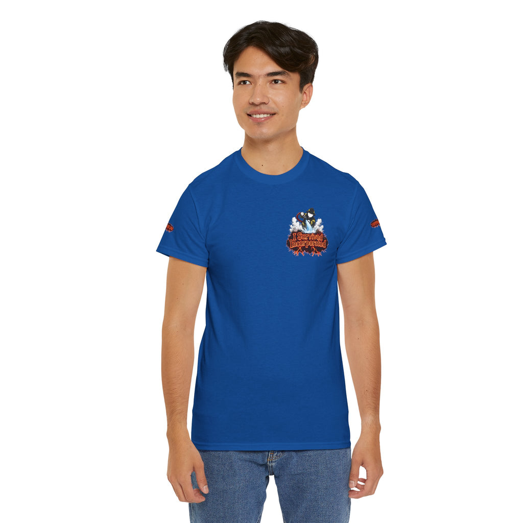 I Survived 2020 — "Please Stand By" Test Pattern Tee Wildfire Signal Special Edition Summer Premiere Unisex Heavy Cotton Tee