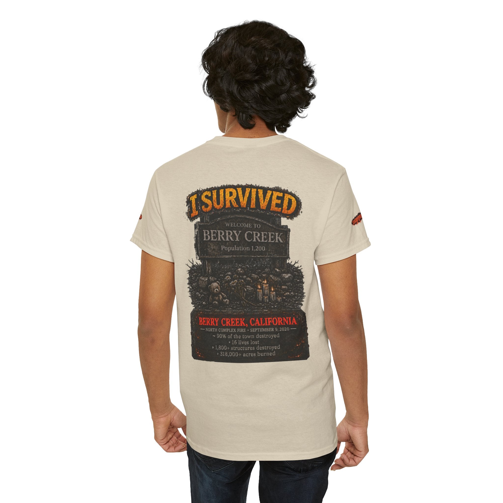 I Survived 2020 — Director's Cut S2:E1 "Berry Creek" | Wildfire Edition Memorial Unisex Heavy Cotton Tee (SPECIAL EDITION)