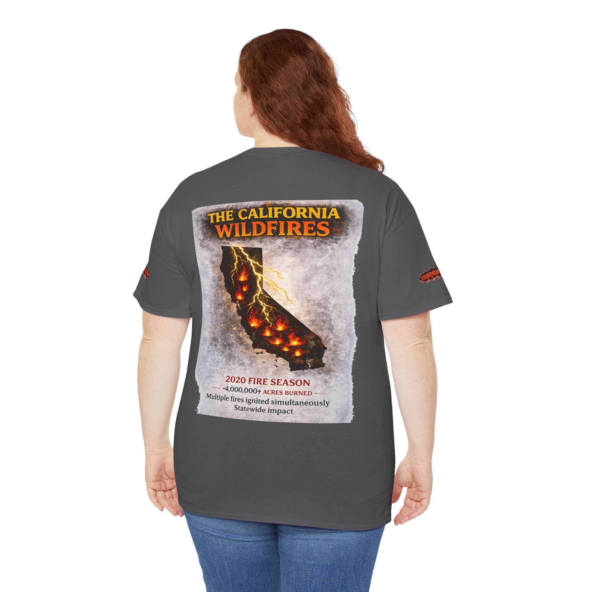 I Survived 2020 — WILDFIRES S2:E3: Director's Cut Special Edition "The California Wildfires" Memorial Unisex Heavy Cotton Tee