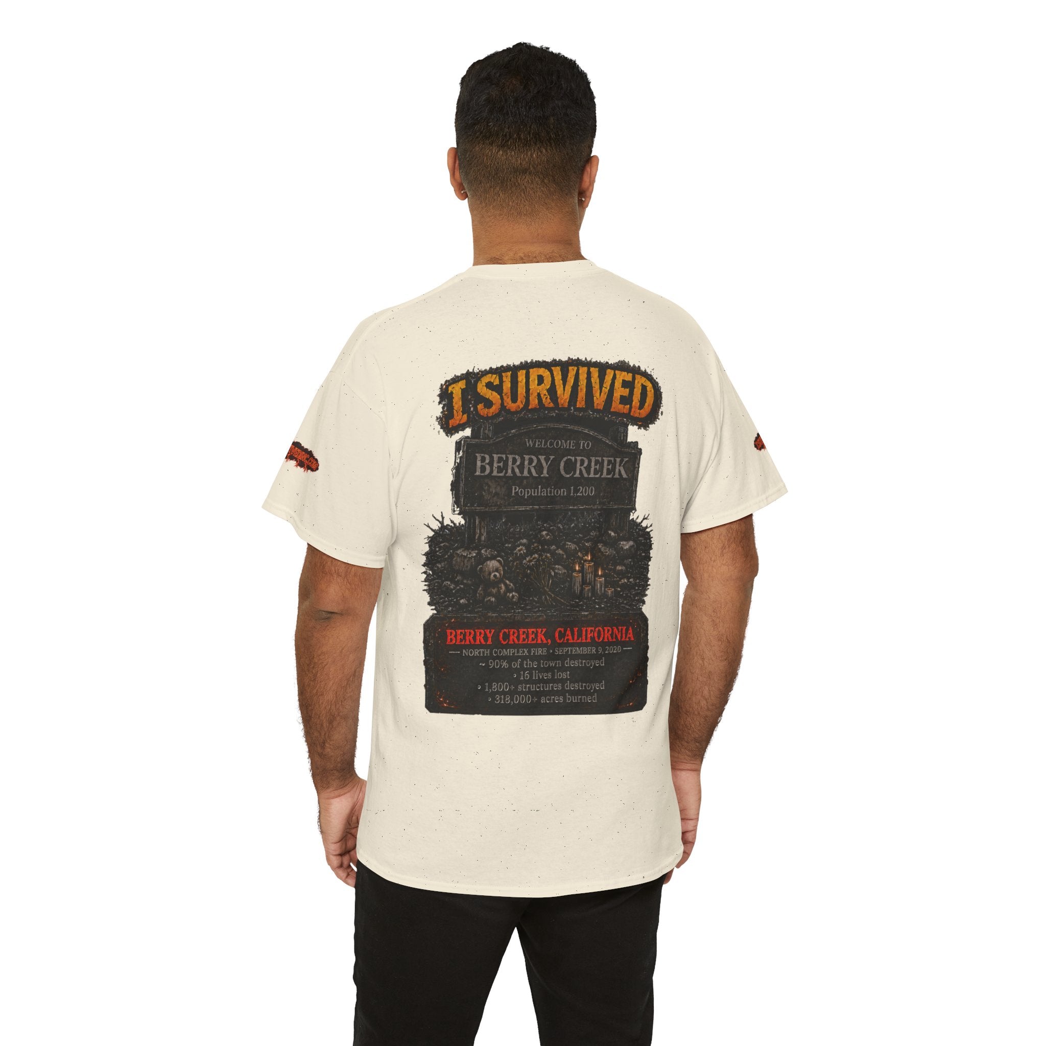 I Survived 2020 — Director's Cut S2:E1 "Berry Creek" | Wildfire Edition Memorial Unisex Heavy Cotton Tee (SPECIAL EDITION)