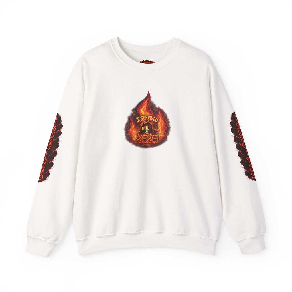 I Survived 2020 — WILDFIRES S2:E2: Director's Cut "The Bobcat Fire" Memorial Unisex Heavy Blend™ Crewneck Sweatshirt