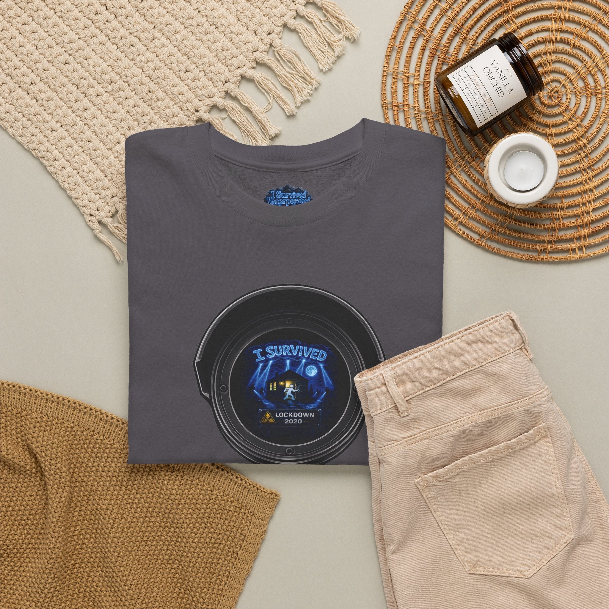 I Survived 2020 — LOCKDOWN S3:E3: Director's Cut Special Edition "Working From Home" Unisex Heavy Cotton Tee