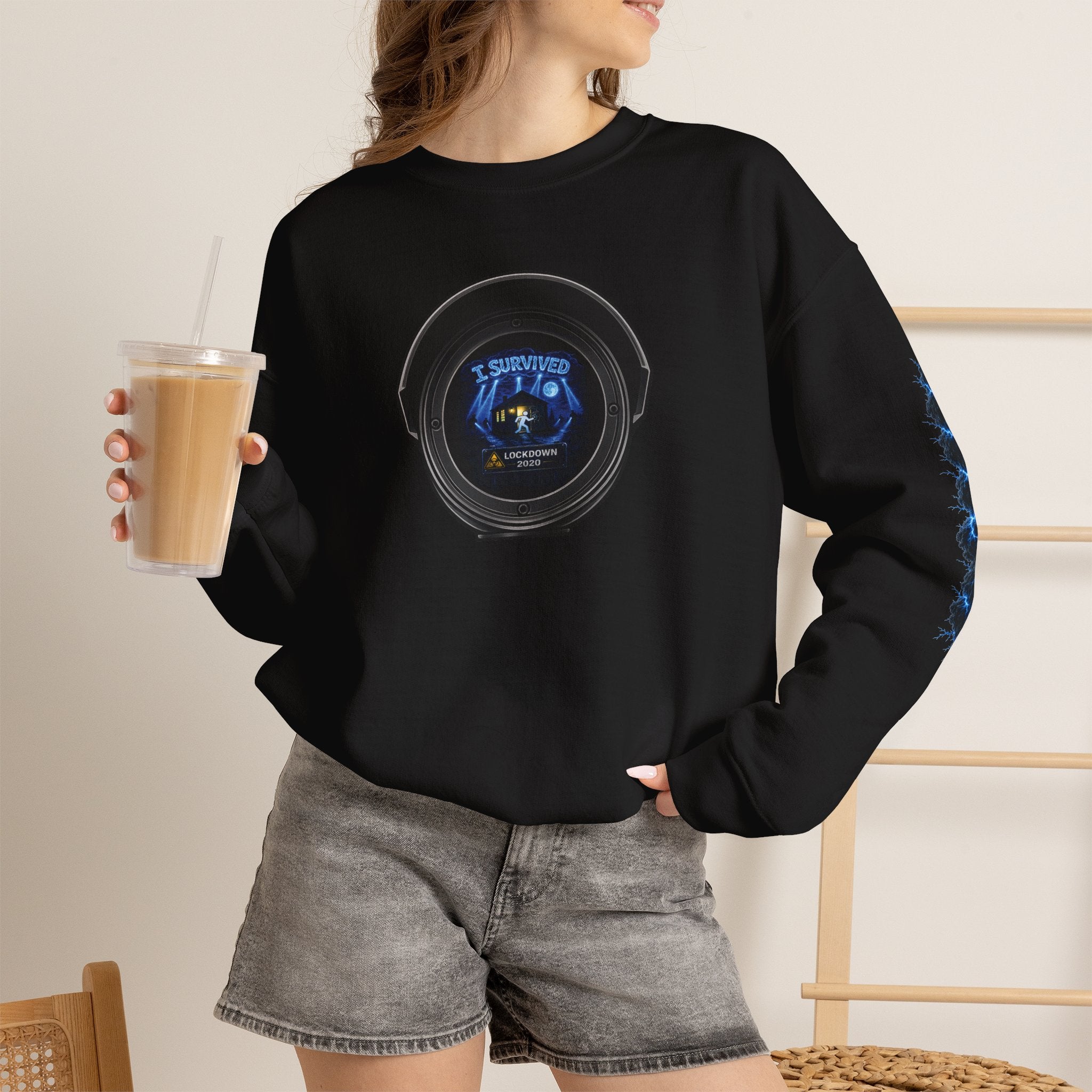 I Survived 2020 — LOCKDOWN S3:E2: Director's Cut Special Edition "Dating Under Lockdown" Unisex Heavy Blend™ Crewneck Sweatshirt