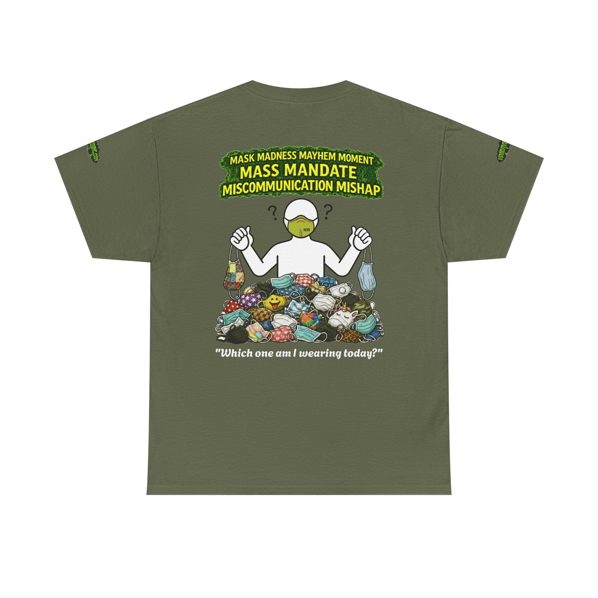 I Survived 2020 — PANDEMIC S1:E4: Special Edition "Mask Madness" Unisex Heavy Cotton Tee