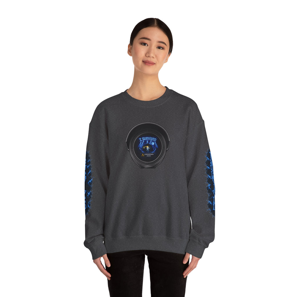 I Survived 2020 — LOCKDOWN S3:E3: Director's Cut Special Edition "Remote Schooling" Unisex Heavy Blend™ Crewneck Sweatshirt