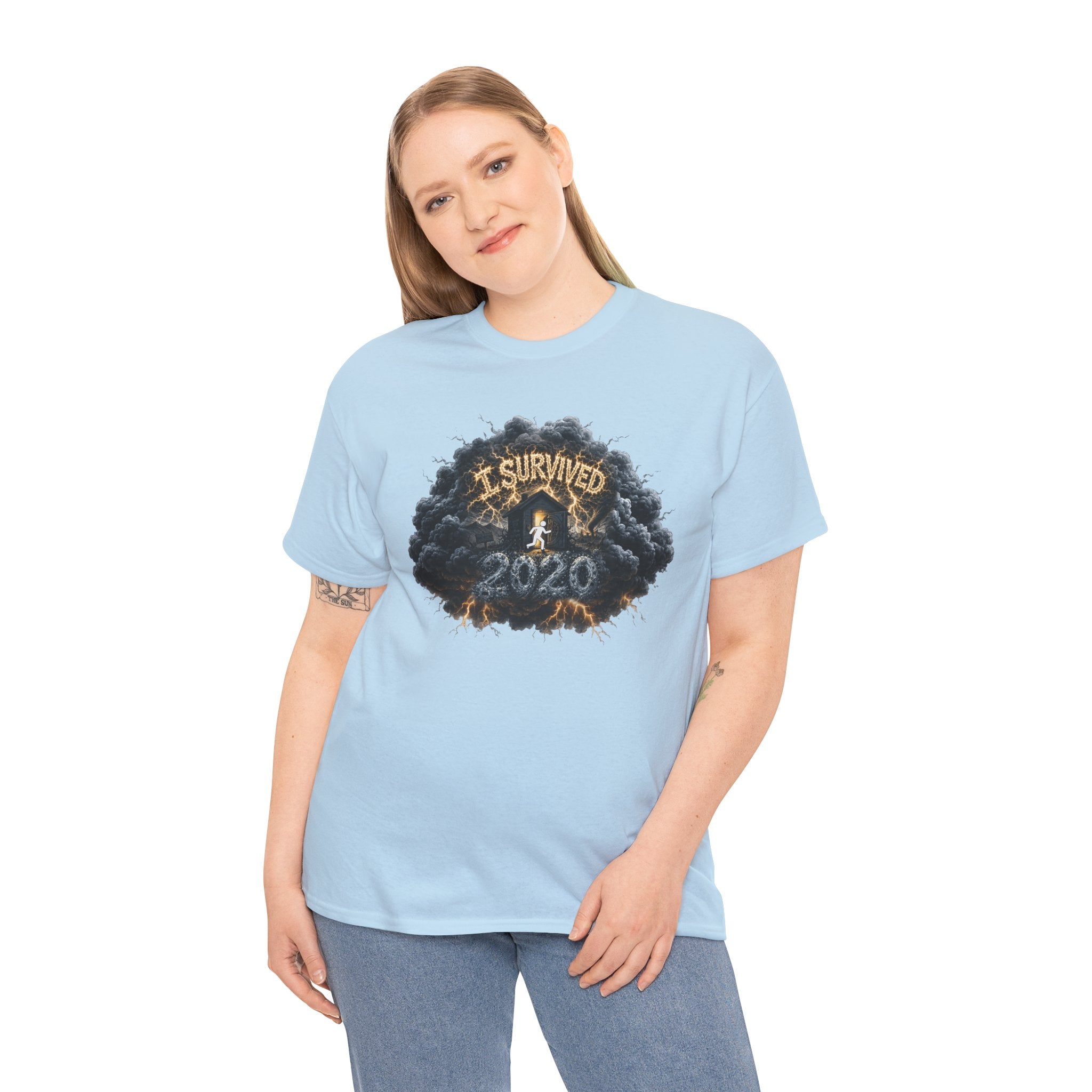 I Survived 2020 —  Deriector's Cut Original Design Teaser Tee | Season 1 Premiere Drop Unisex Heavy Cotton Tee