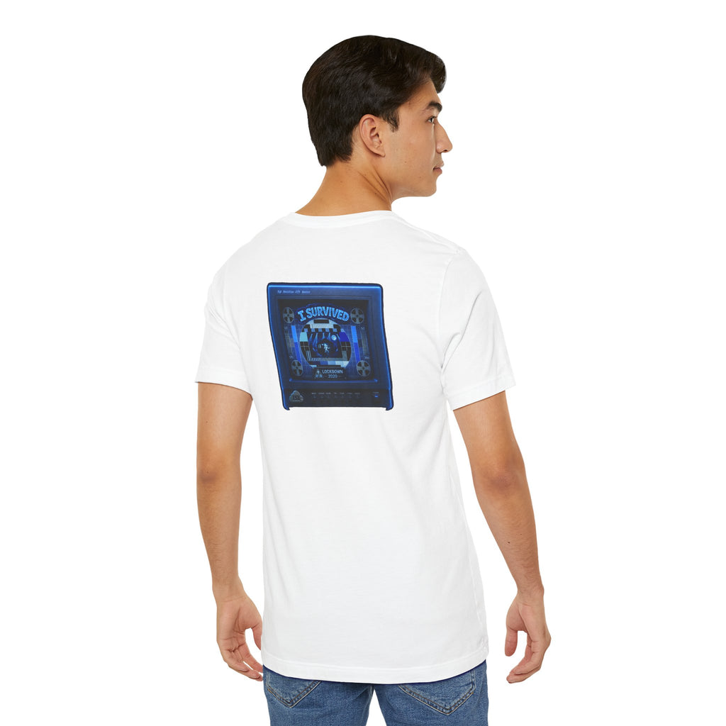 I Survived 2020 — "Please Stand By" Test Pattern Tee Lockdown Summer Exclusive Unisex Jersey Short Sleeve Tee