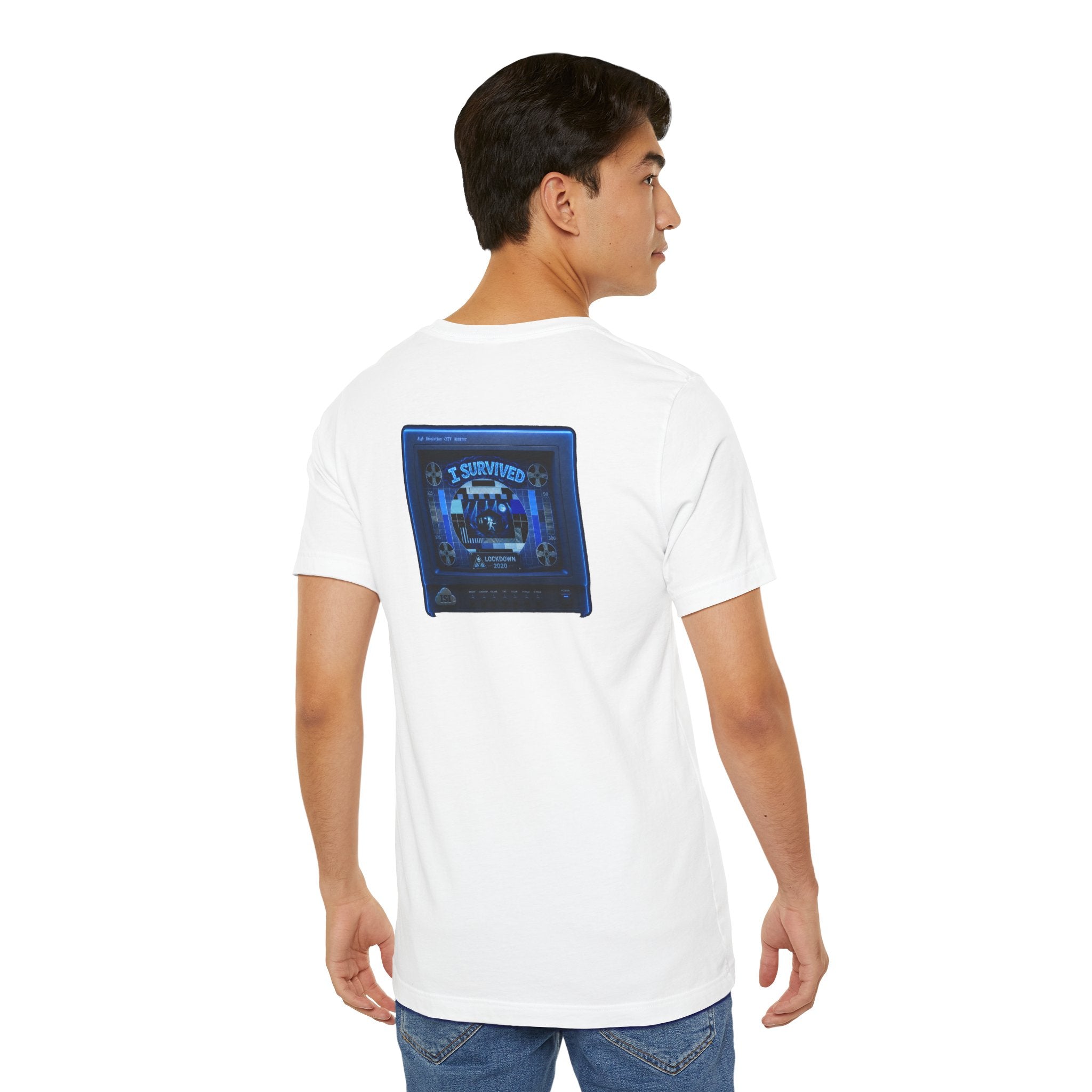 I Survived 2020 — "Please Stand By" Test Pattern Tee Lockdown Summer Exclusive Unisex Jersey Short Sleeve Tee