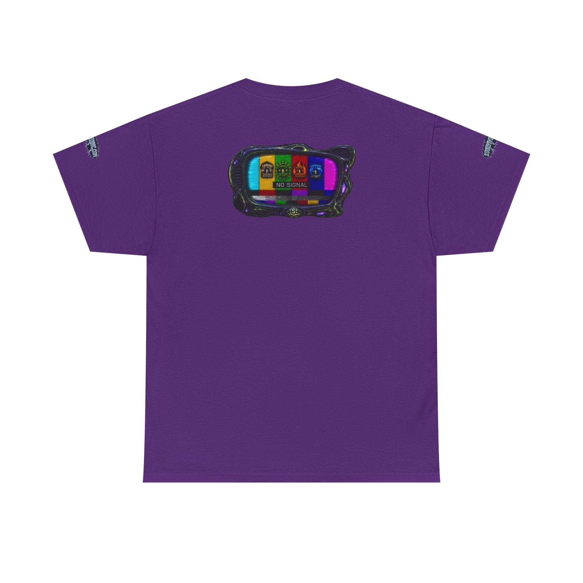 I Survived 2020 — "No Signal" Test Pattern Tee Alien Broadcast Finale Special Edition Summer Premiere Unisex Heavy Cotton Tee