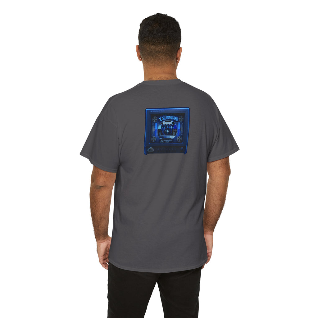 I Survived 2020 — "Please Stand By" Test Pattern Tee Lockdown Surveillance Edition Summer Exclusive Unisex Heavy Cotton Tee
