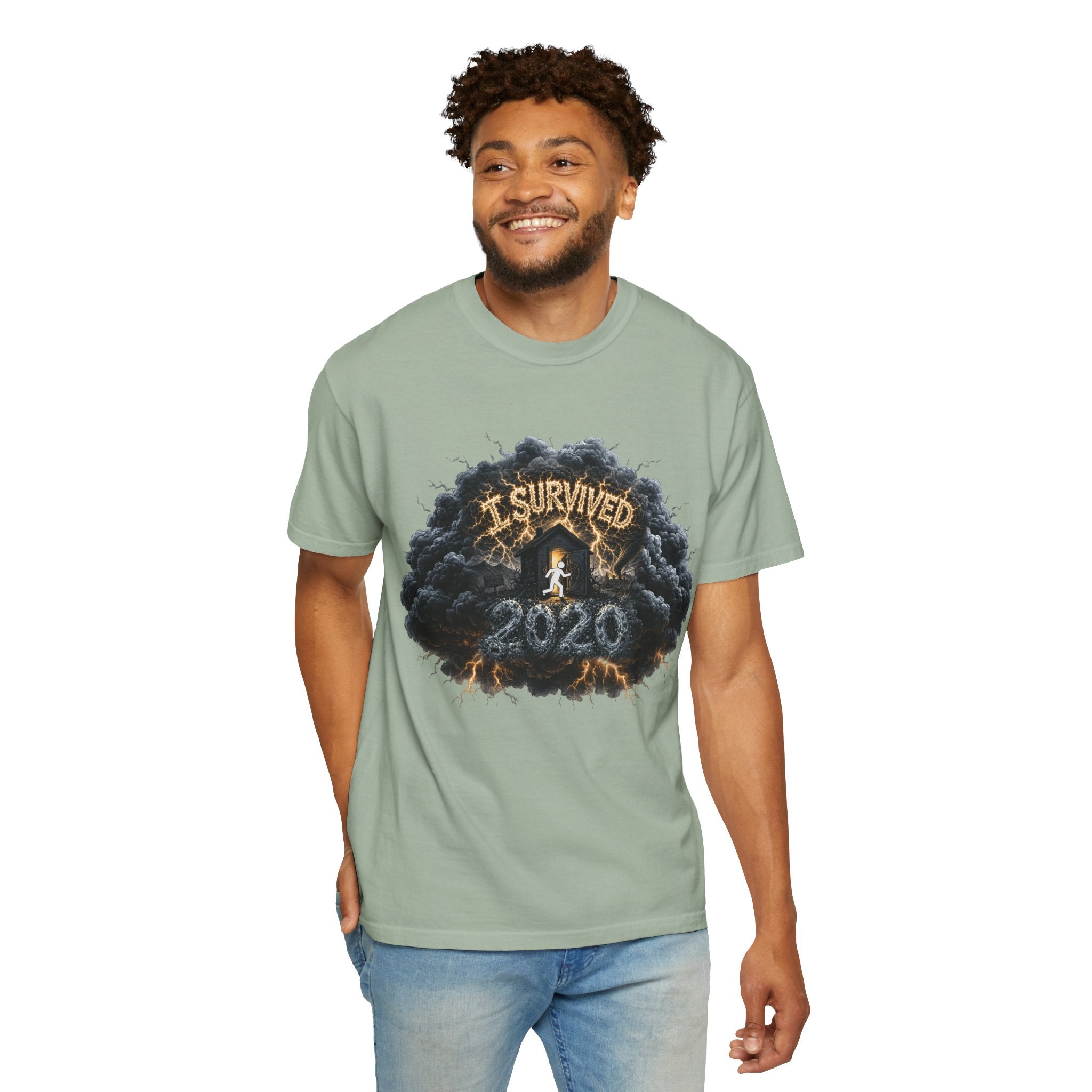I Survived 2020 — Director's Cut Original Design Teaser Tee | Season 1 Premiere Drop Unisex Garment-Dyed T-shirt