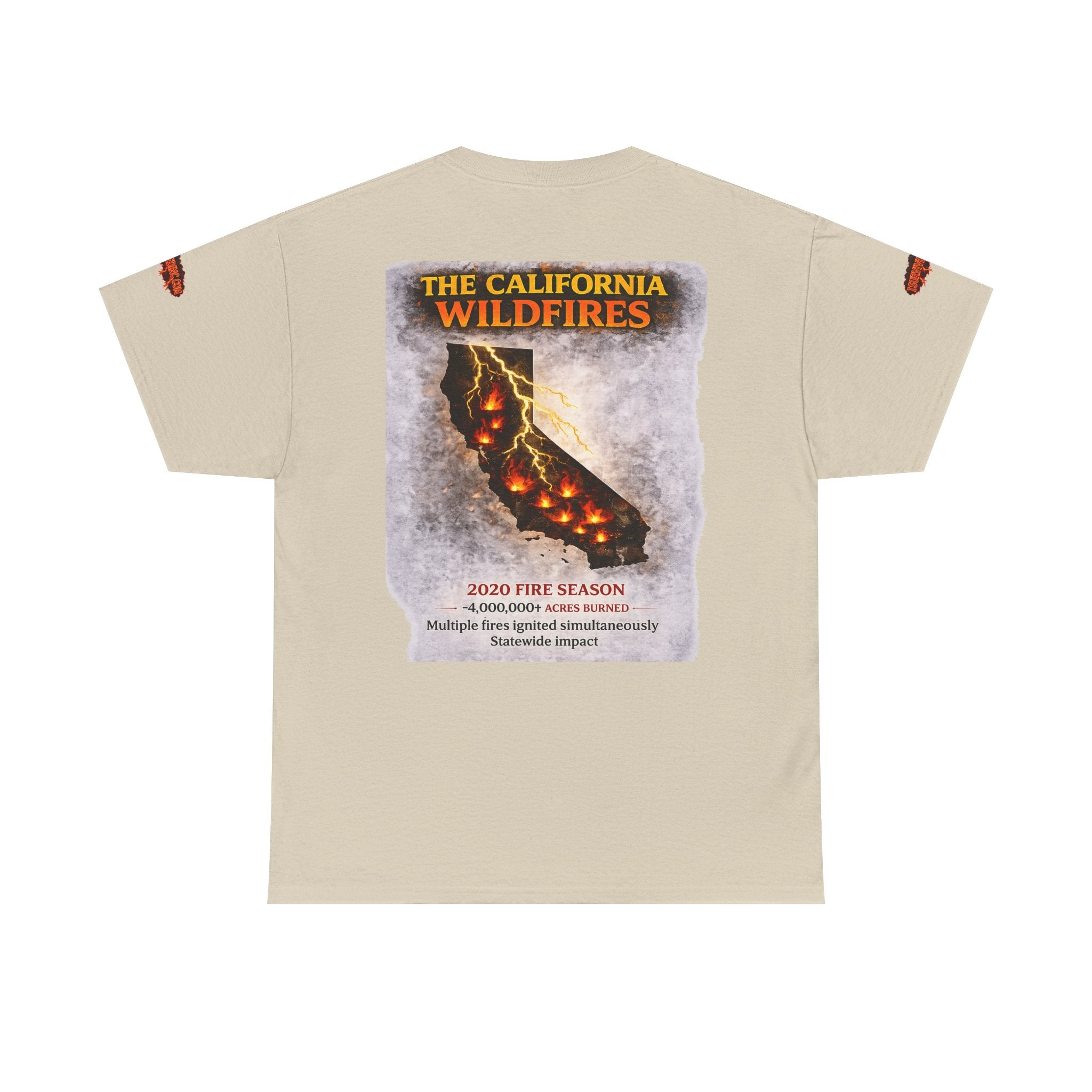 I Survived 2020 — WILDFIRES S2:E3: Director's Cut Special Edition "The California Wildfires" Memorial Unisex Heavy Cotton Tee