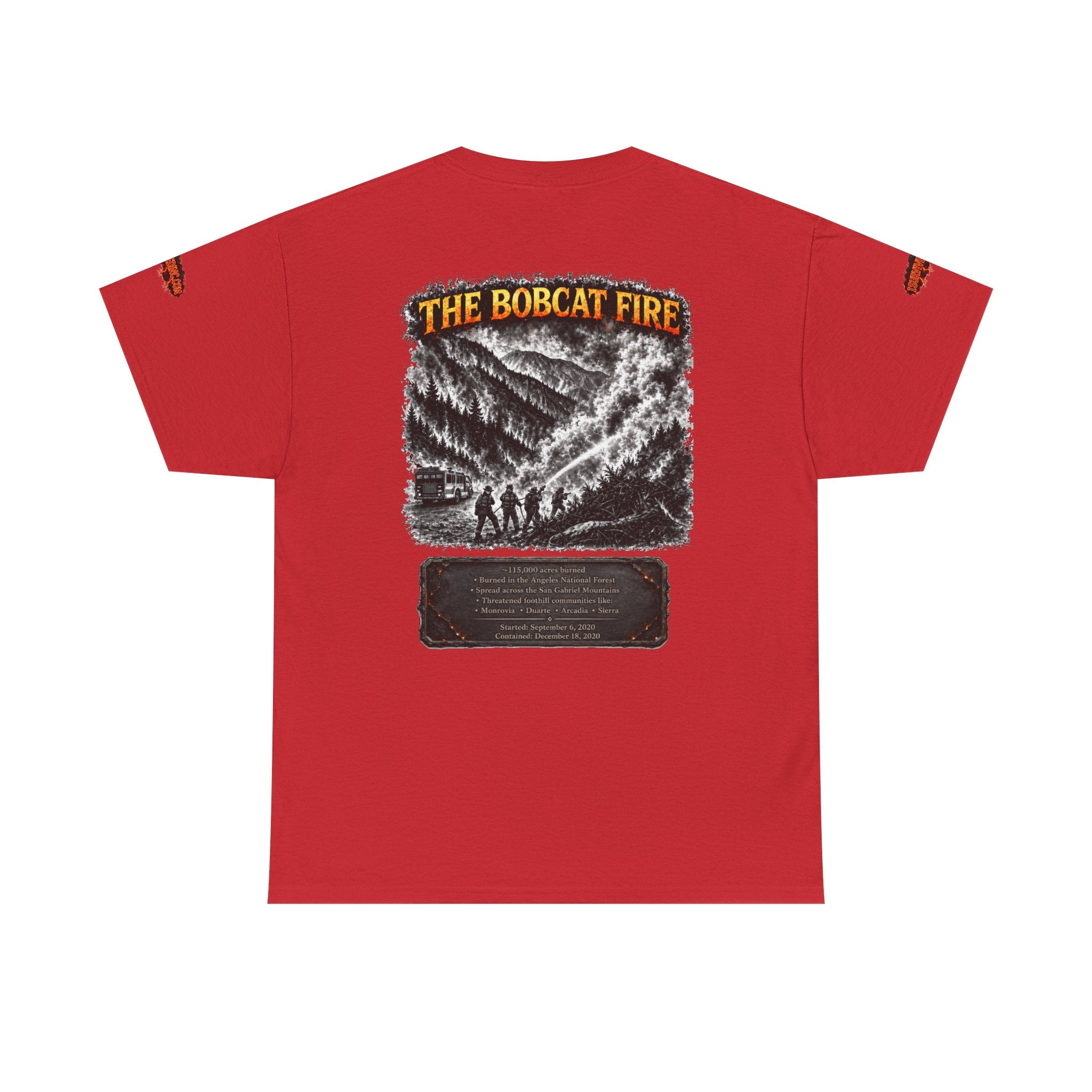 I Survived 2020 — Director's Cut S2:E2 "The Bobcat Fire" | Wildfire Edition Memorial Unisex Heavy Cotton Tee (SPECIAL EDITION)