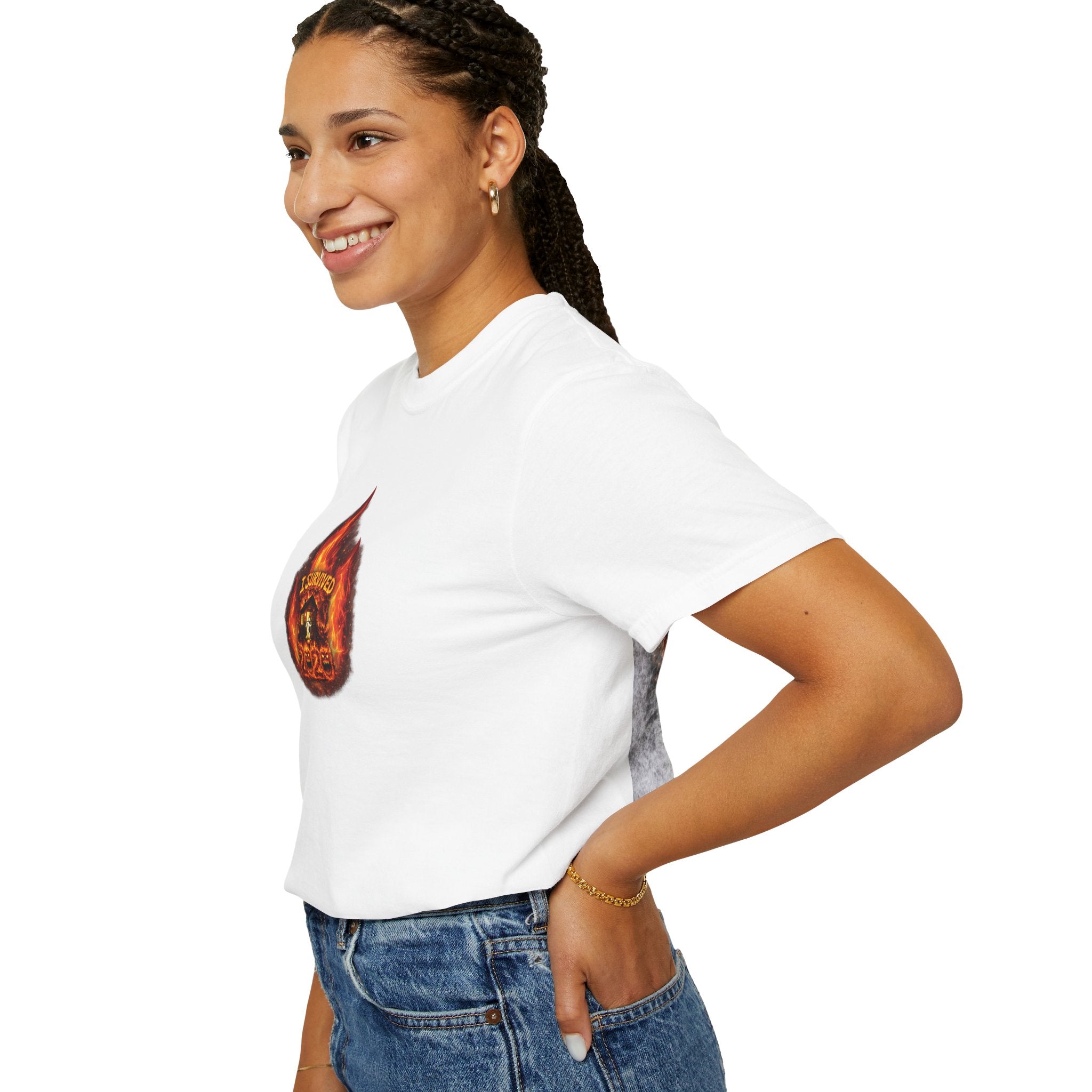 I Survived 2020 — WILDFIRES S2:E4: Director's Cut "Western U.S. Wildfire Season" Memorial Unisex Garment-Dyed T-shirt