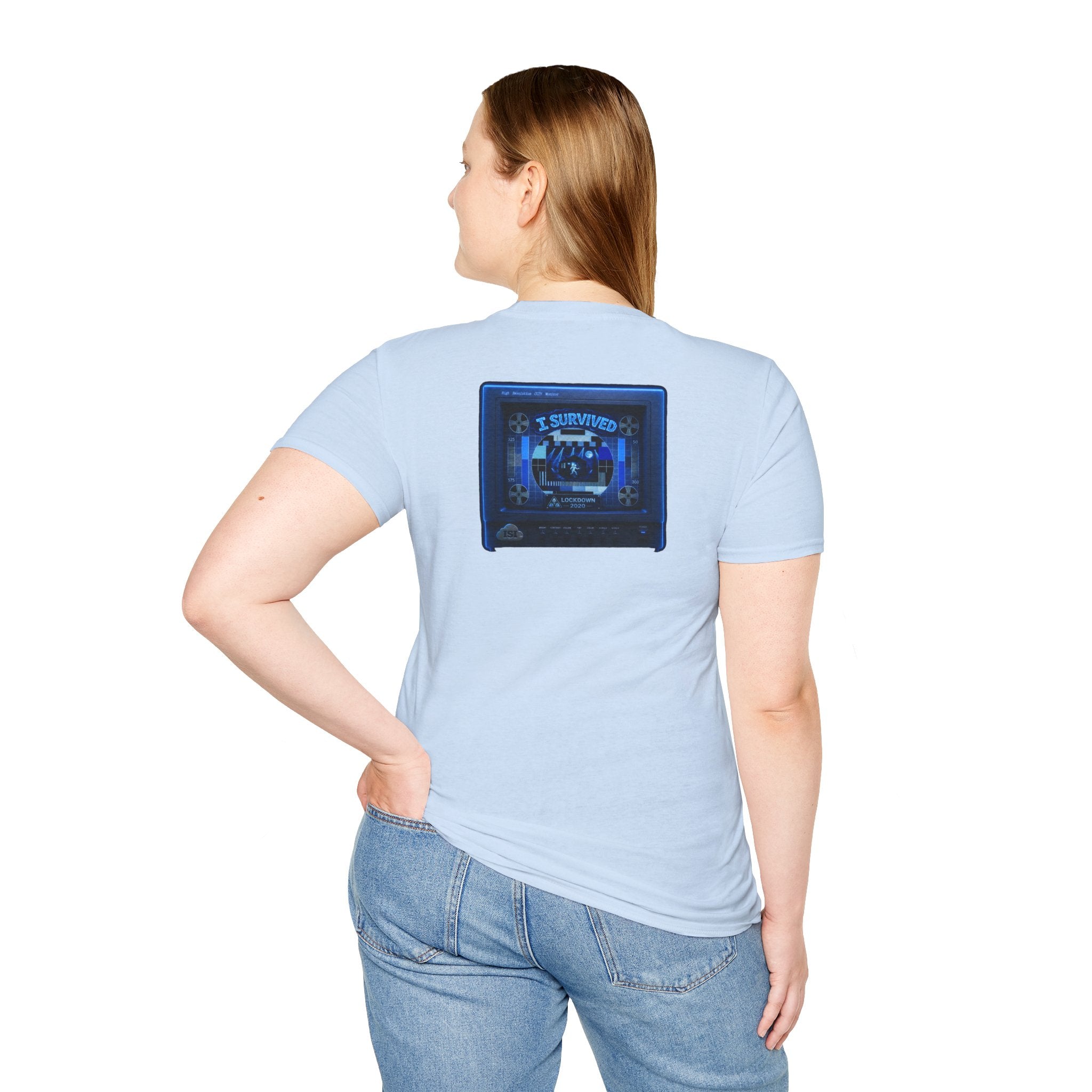 I Survived 2020 — "Please Stand By" Test Pattern Tee Lockdown Edition Summer Exclusive Unisex Softstyle T-Shirt