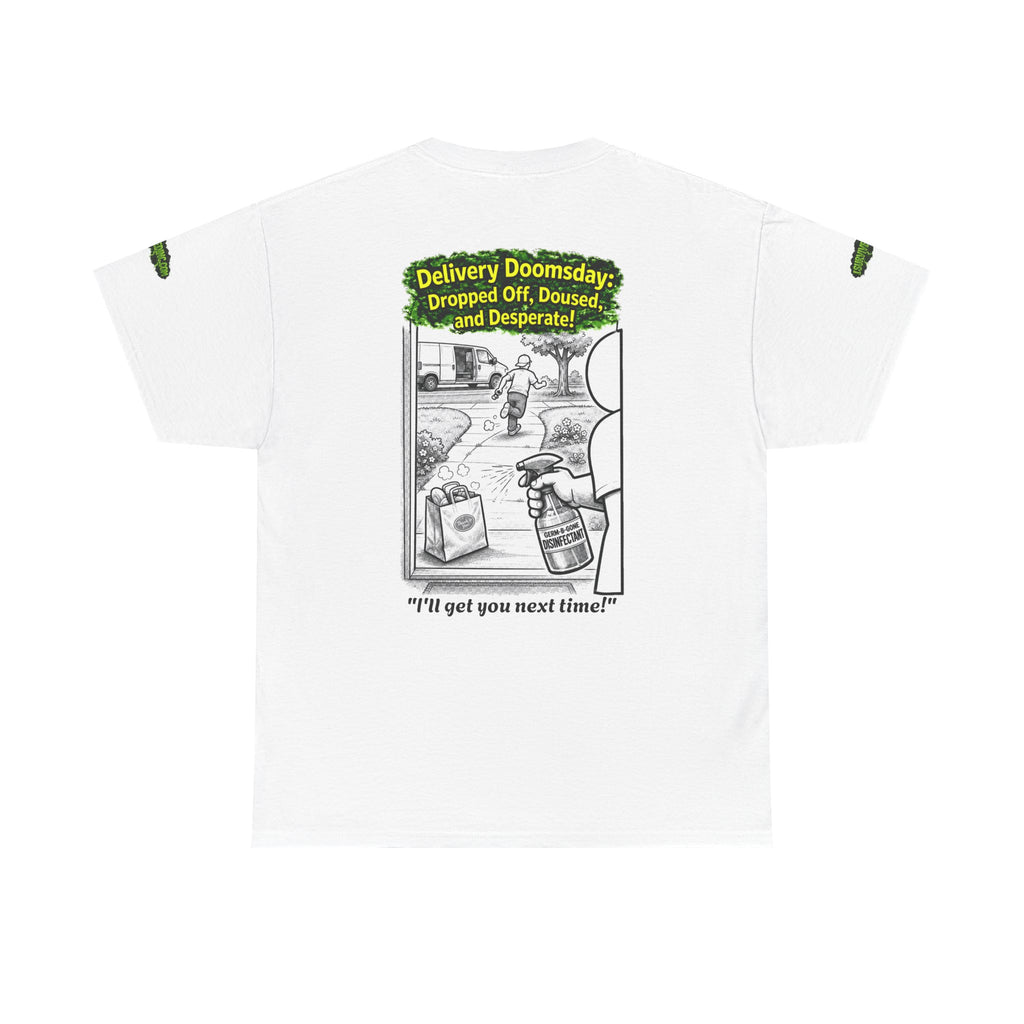 Sobreviví al 2020 — T1:E5 "El día del juicio final de las entregas" | Camiseta unisex de algodón pesado (Edición Pandemia) (EDICIÓN ESPECIAL)