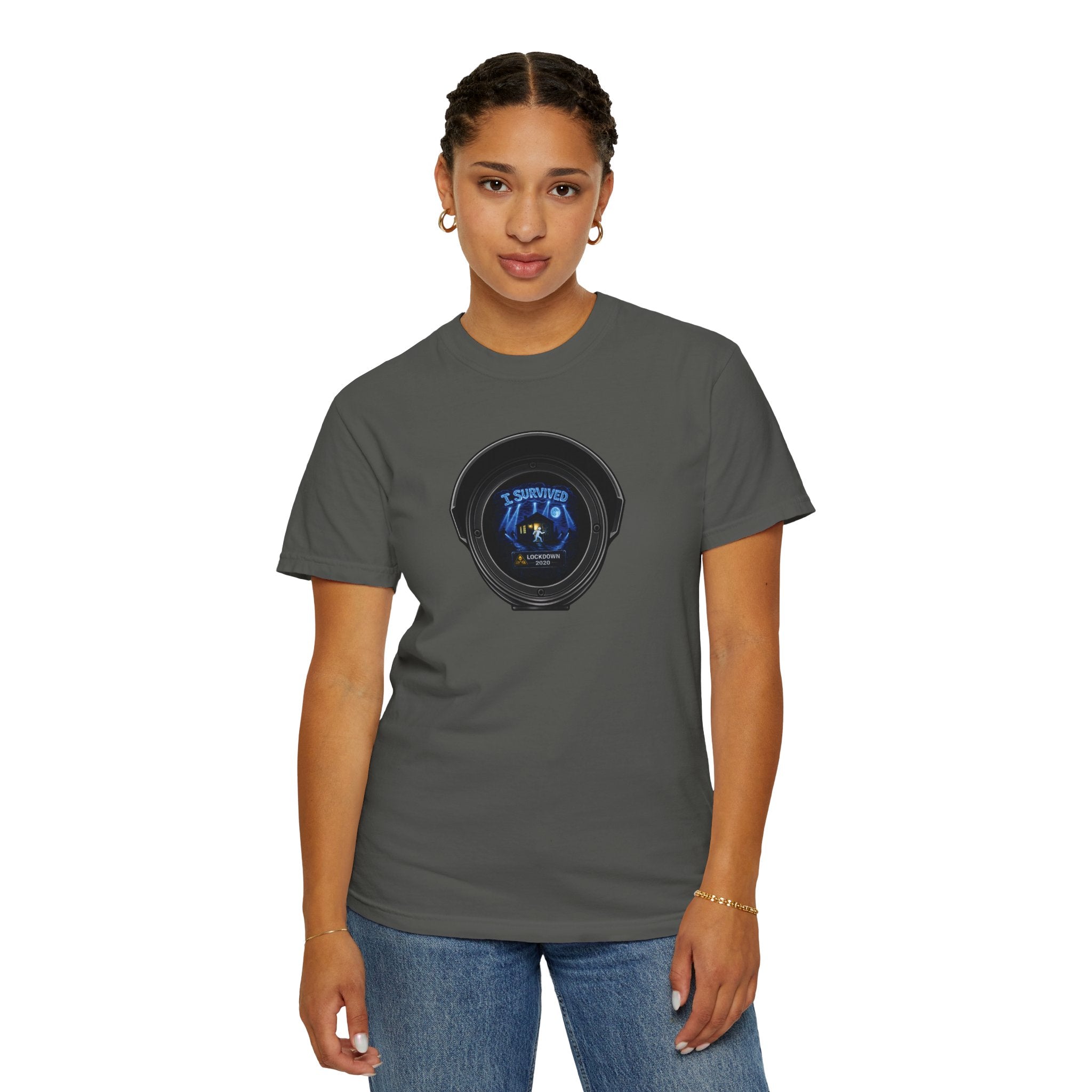 I Survived 2020 —  LOCKDOWN S3:E1: Director's Cut "Quarantine" Unisex Garment-Dyed T-shirt