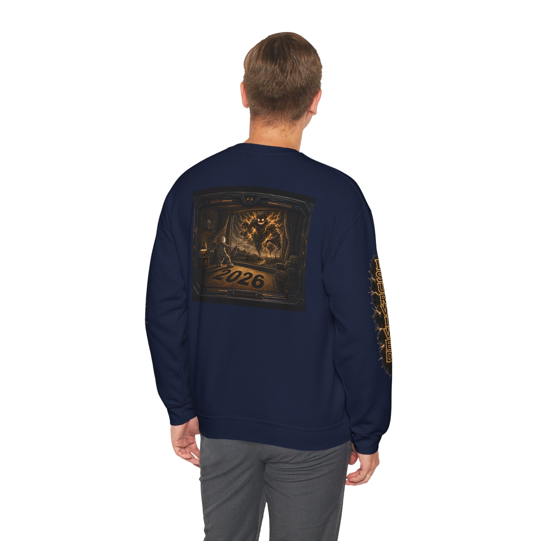 I Survived 2020 — Director's Cut Original Design Teaser Tee | Season 1 Premiere Drop Unisex Heavy Blend™ Crewneck Sweatshirt (SPECIAL EDITION)