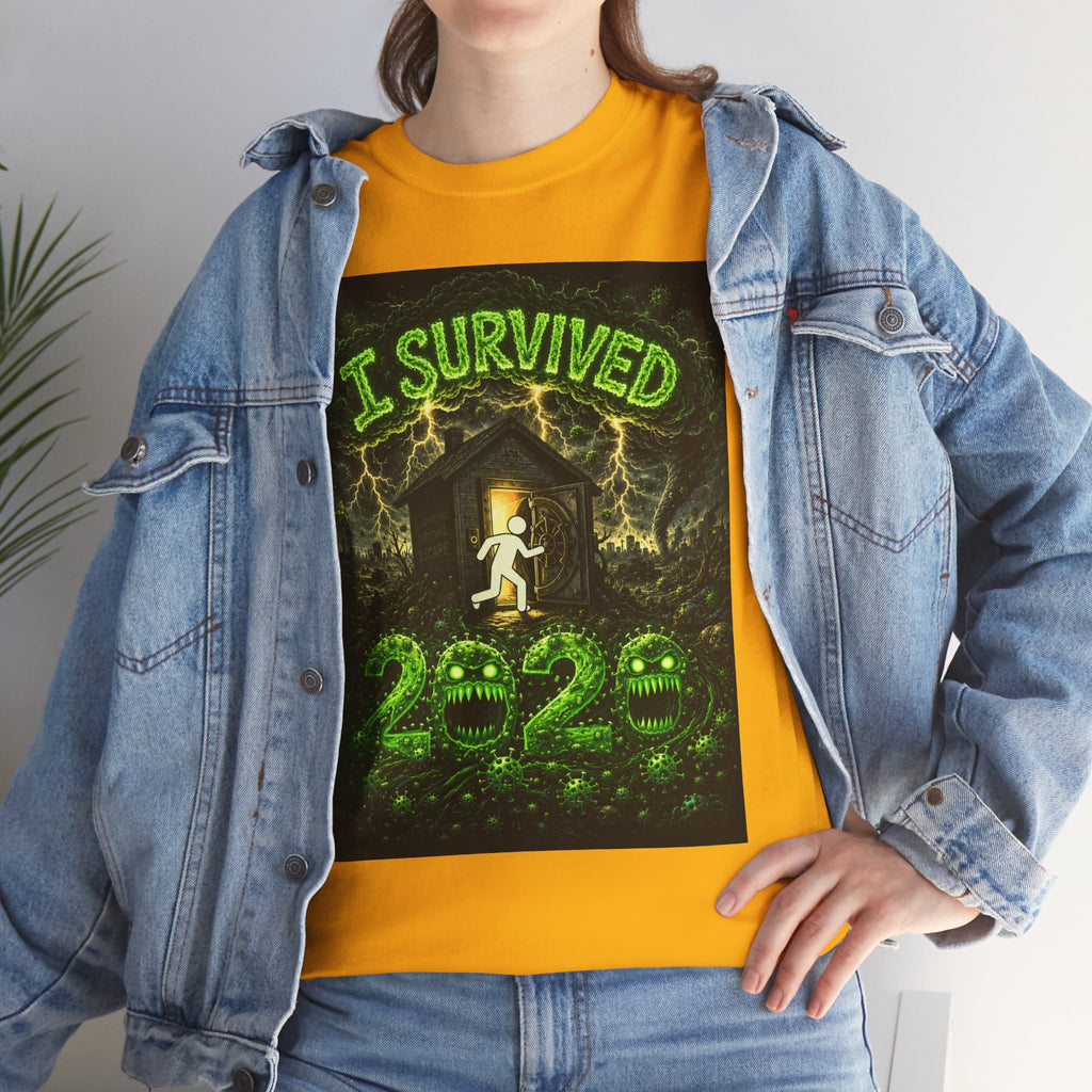 I Survived 2020 — S1:E1 "COVID-19: The Coronavirus" | Pandemic Edition Unisex Heavy Cotton Tee