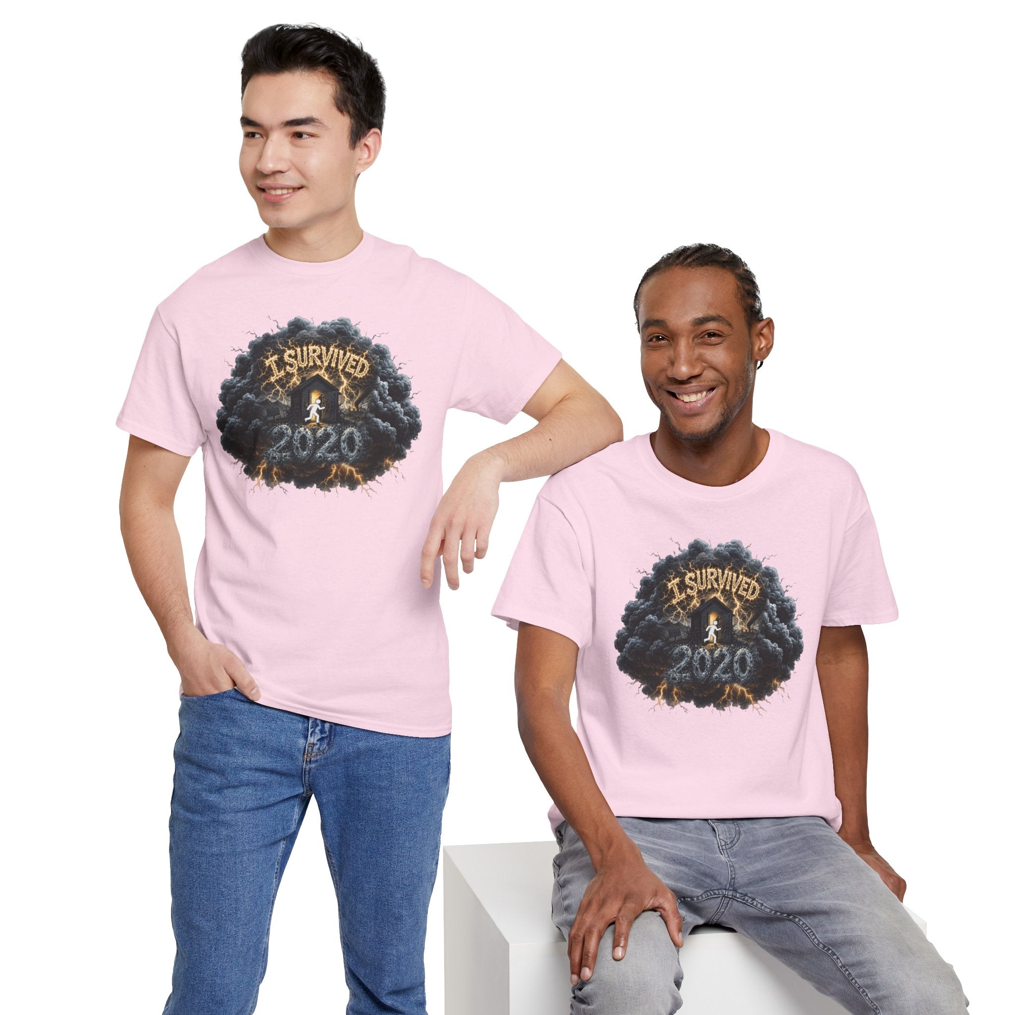 I Survived 2020 — Director's Cut Original Design Teaser Tee | Season 1 Premiere Drop Unisex Heavy Cotton Tee