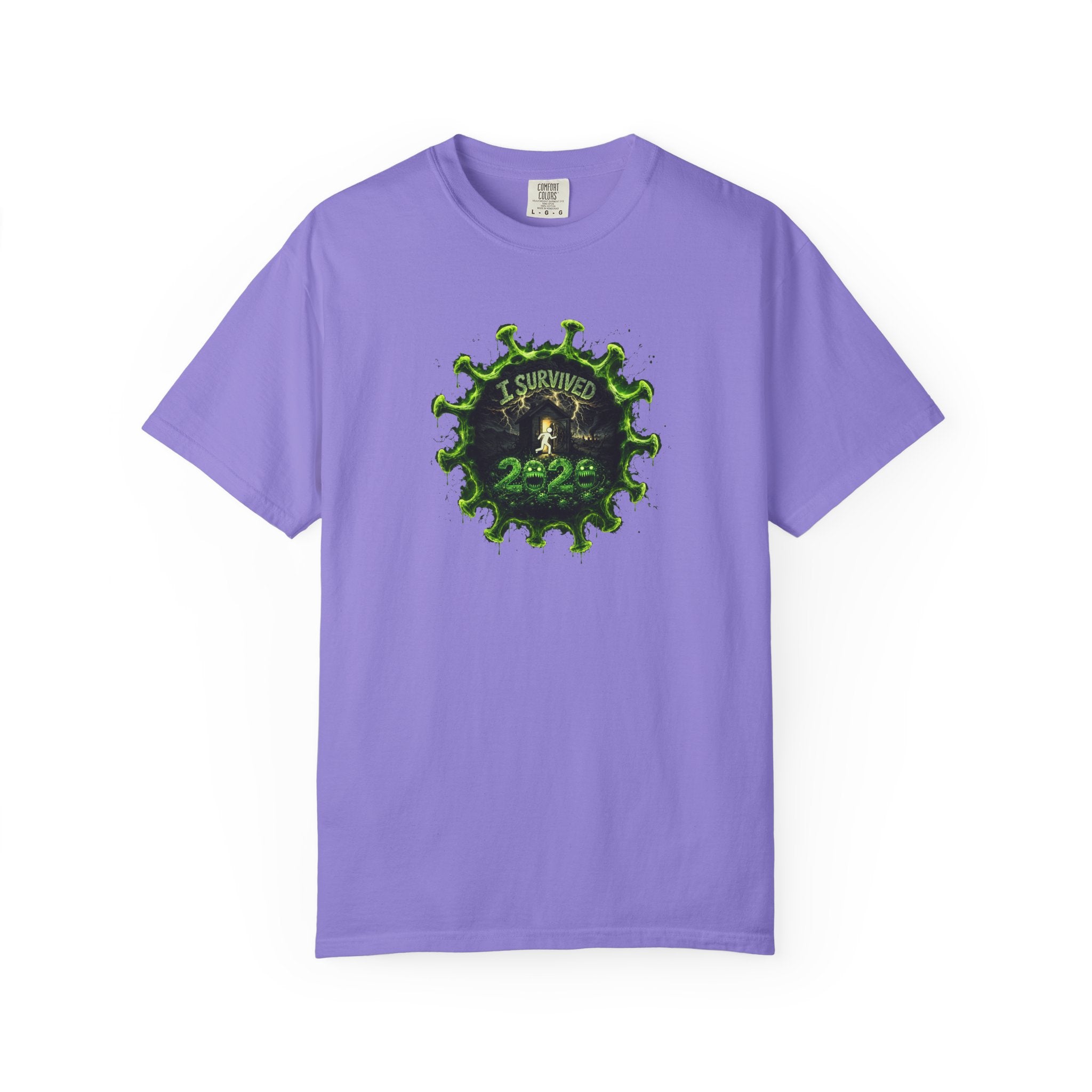 I Survived 2020 — PANDEMIC S1:E4: Director's Cut "Mask Madness" Unisex Garment-Dyed T-shirt