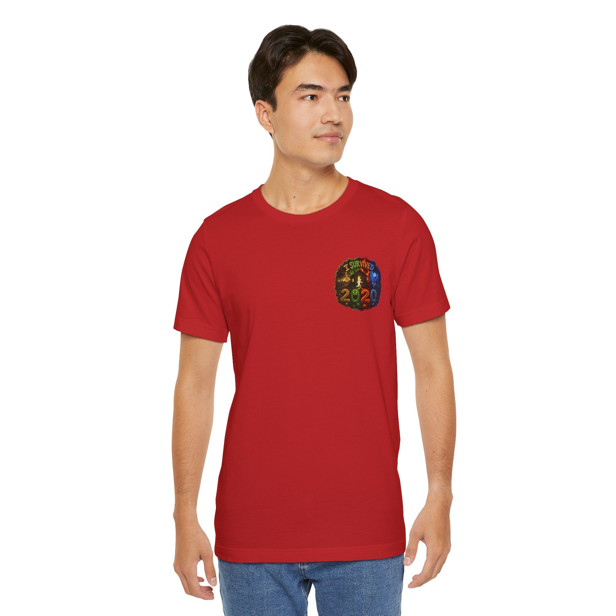 I Survived 2020 — "No Signal" Test Pattern Tee Alien Broadcast Finale Summer Premiere Unisex Jersey Short Sleeve Tee