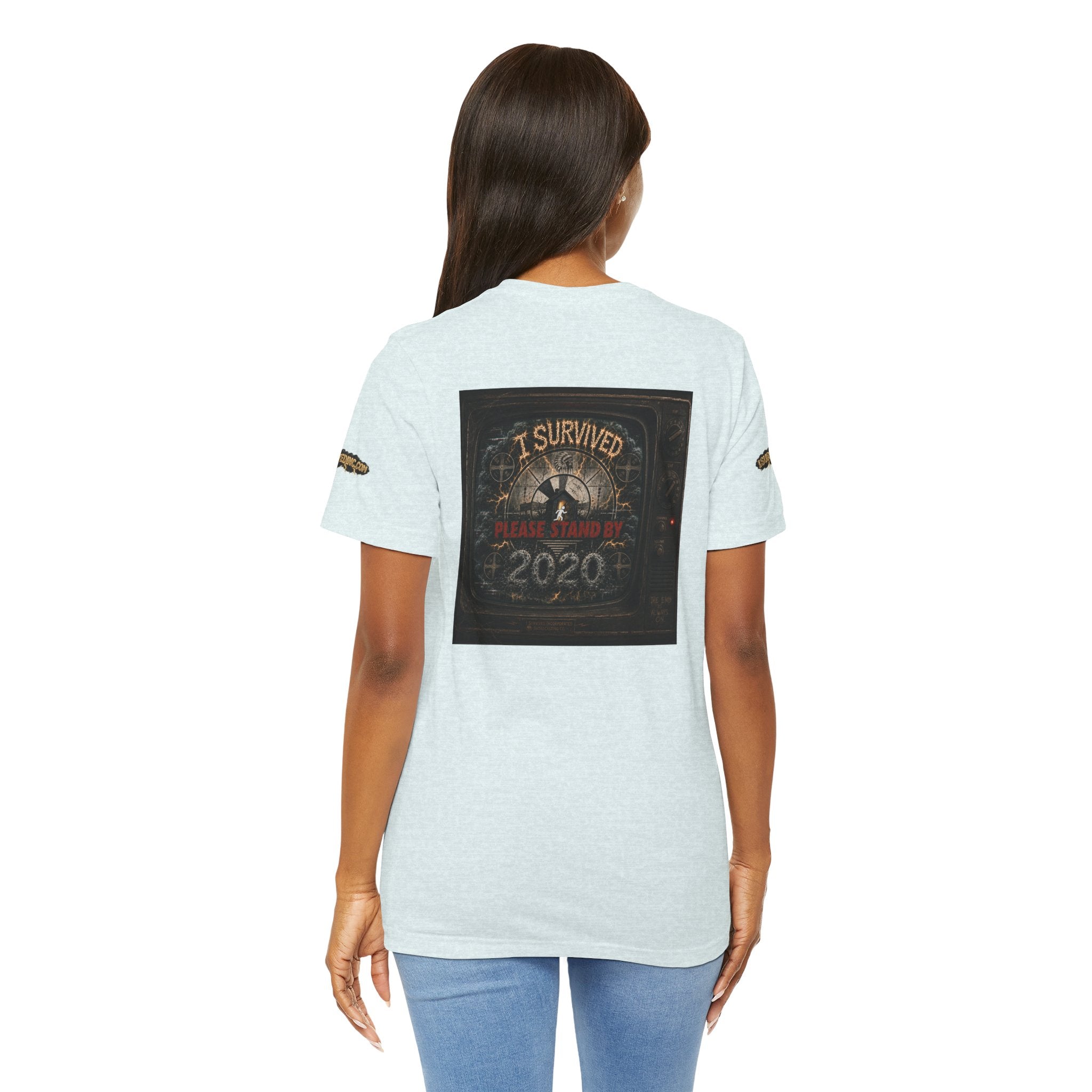 I Survived 2020 — "Please Stand By" Test Pattern Tee Special Edition Summer Premier Unisex Jersey Short Sleeve Tee
