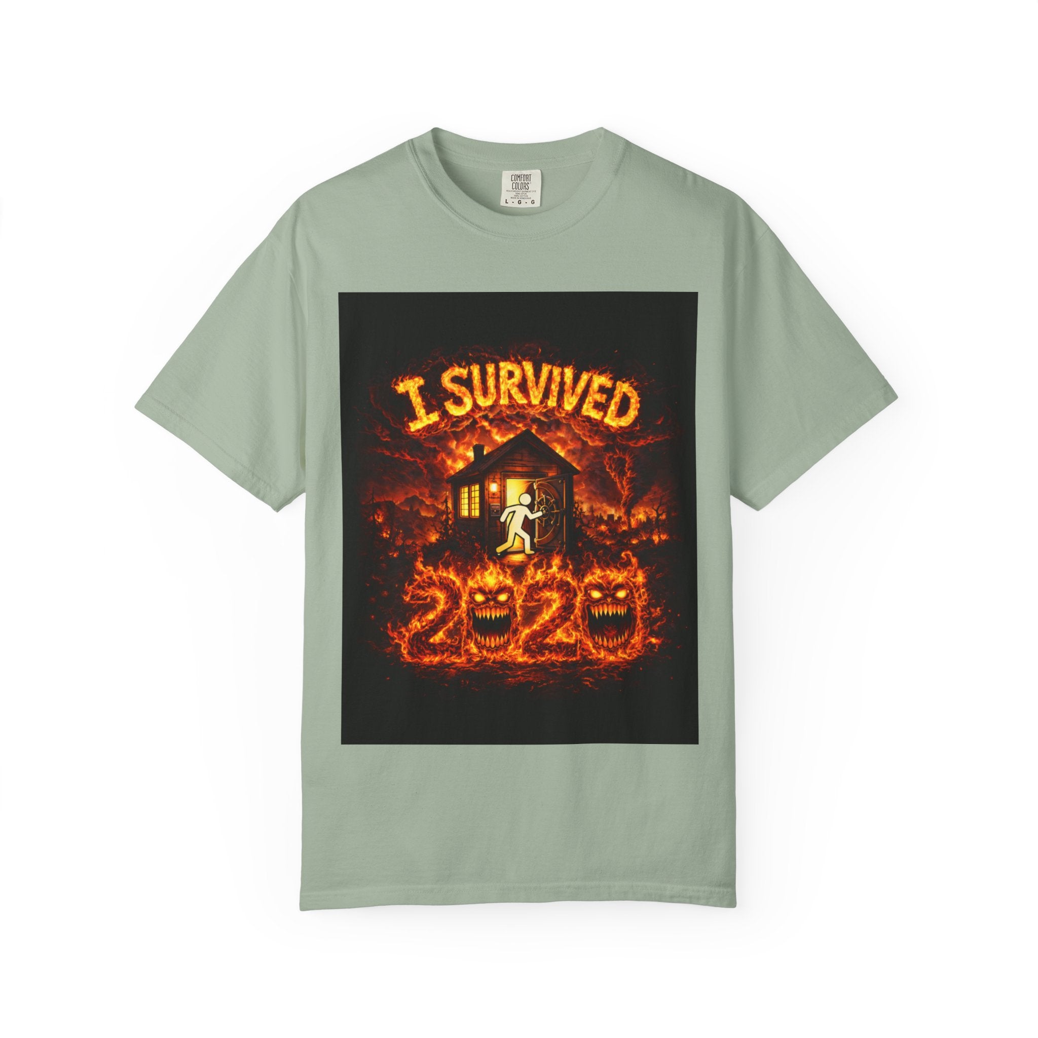 J'ai survécu à 2020 — S2:E2 "L'incendie de Bobcat" | T-shirt unisexe commémoratif teint pour le souvenir - Édition feux de forêt