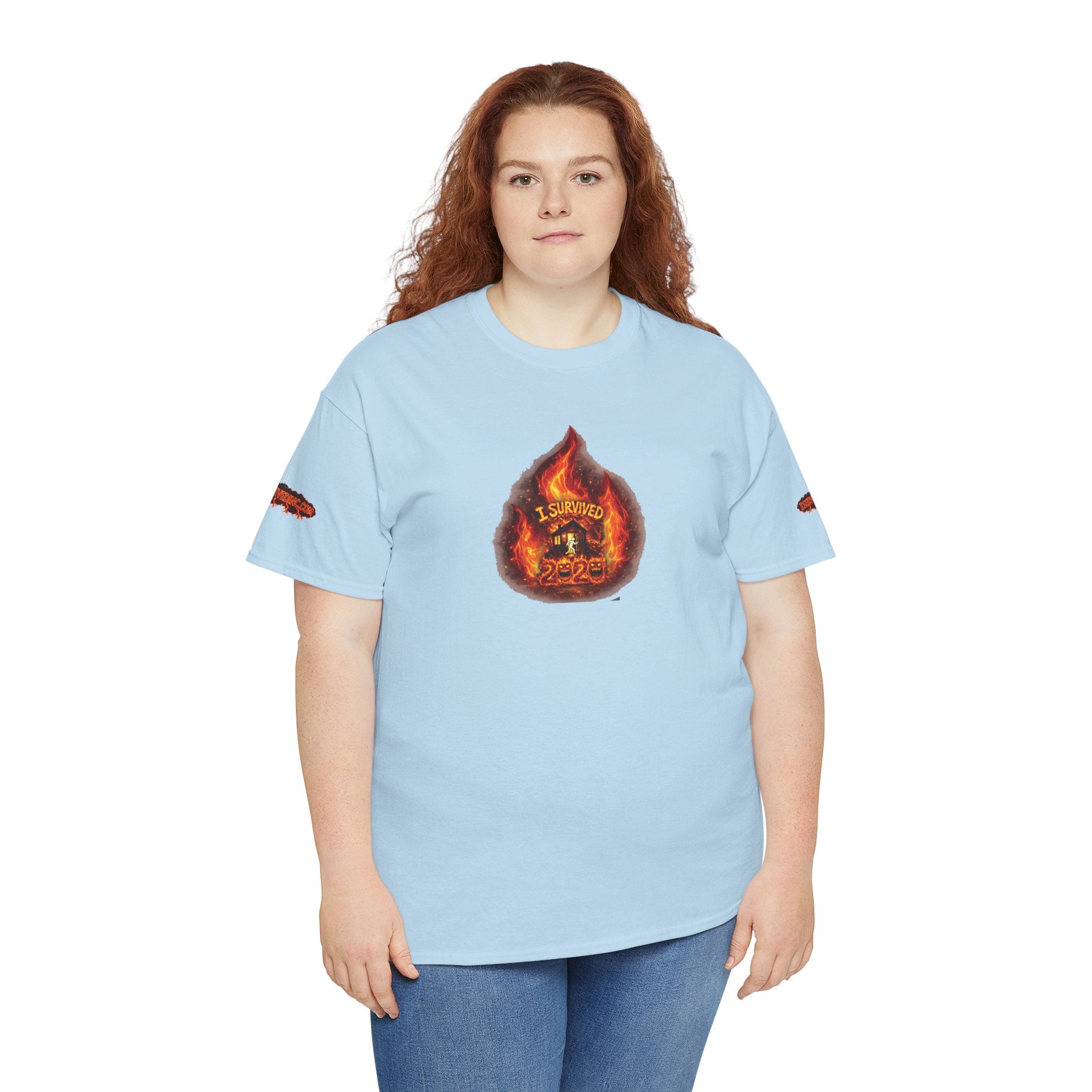 I Survived 2020 — WILDFIRES S2:E3: Director's Cut Special Edition "The California Wildfires" Memorial Unisex Heavy Cotton Tee
