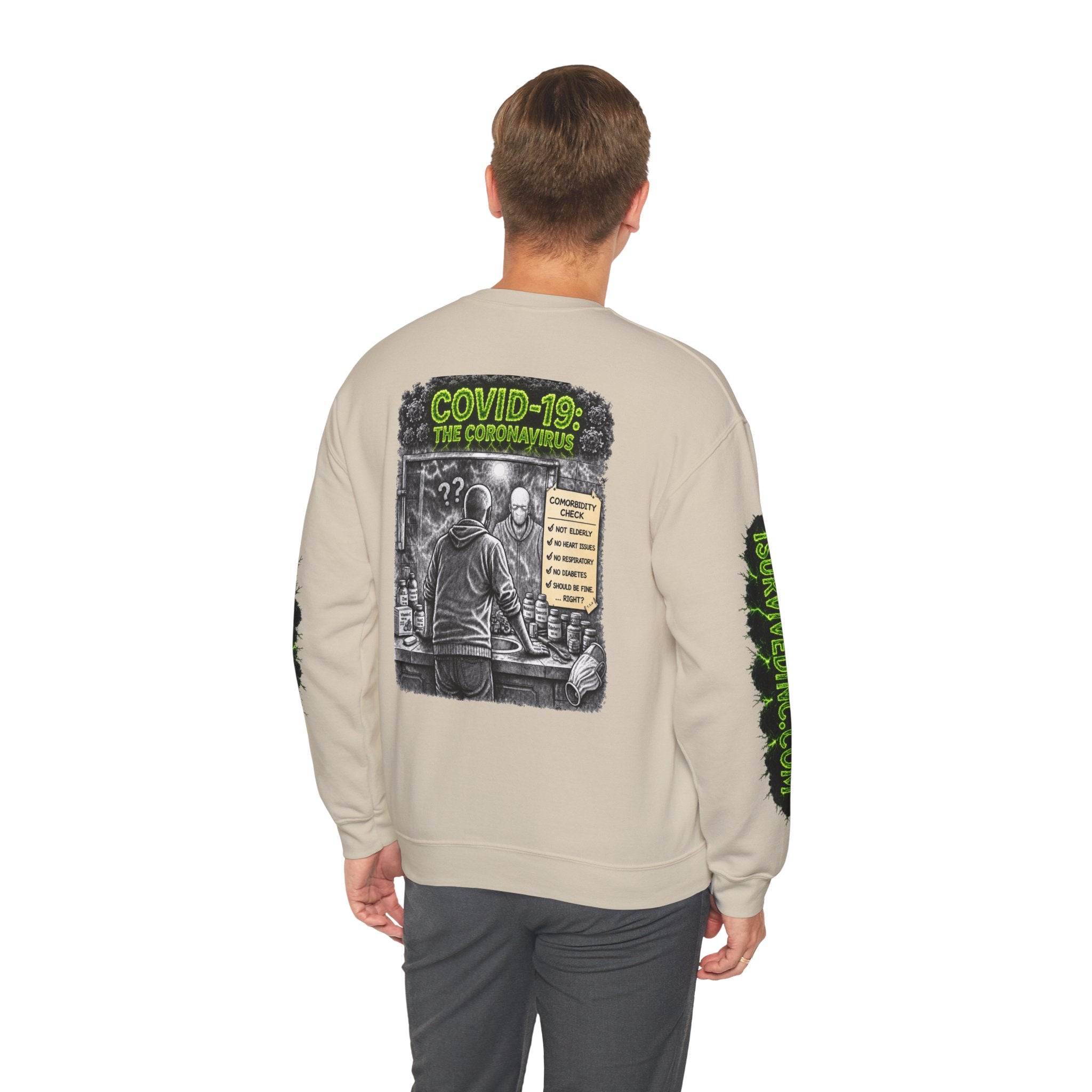 I Survived 2020 — S1:E1 "COVID-19: The Coronavirus" | Pandemic Edition Unisex Heavy Blend™ Crewneck Sweatshirt