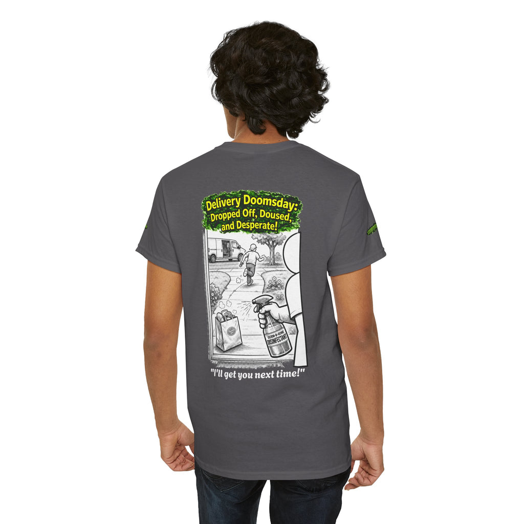 Sobreviví al 2020 — T1:E5 "El día del juicio final de las entregas" | Camiseta unisex de algodón pesado (Edición Pandemia) (EDICIÓN ESPECIAL)