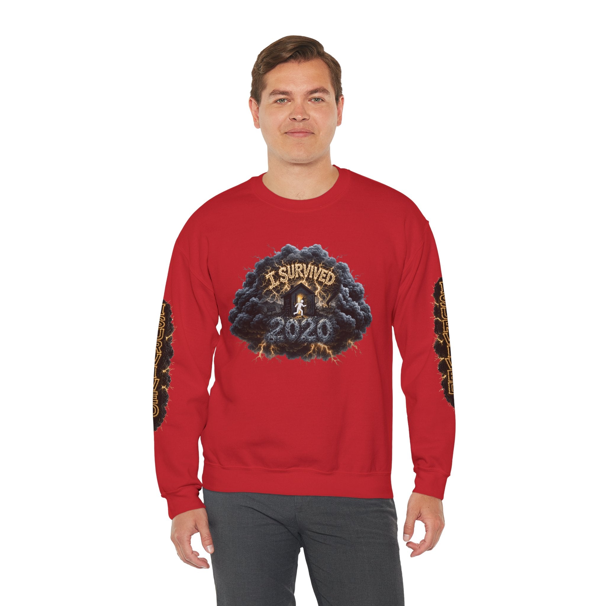 I Survived 2020 — Director's Cut Original Design Teaser Tee | Season 1 Premiere Drop Unisex Heavy Blend™ Crewneck Sweatshirt (SPECIAL EDITION)