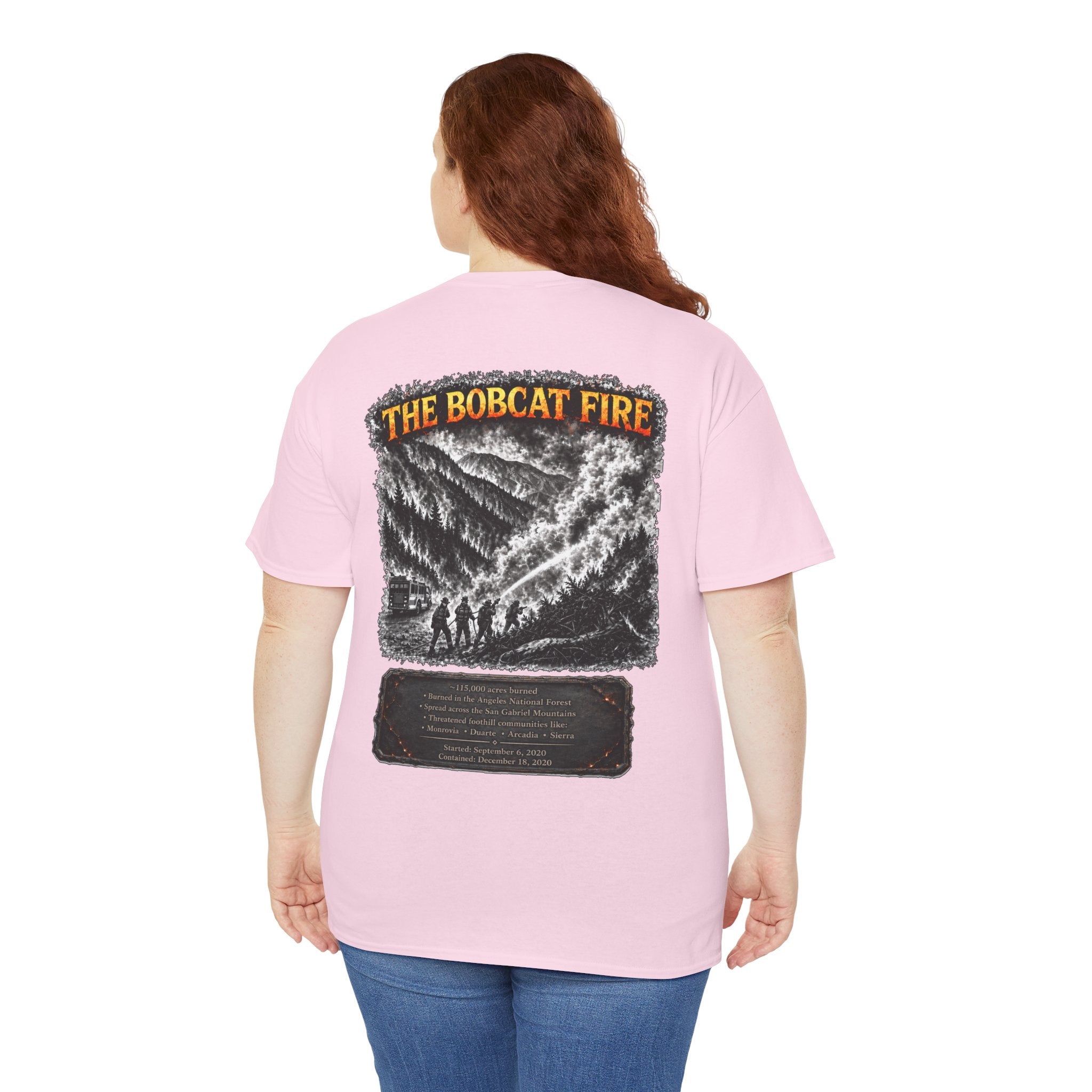 I Survived 2020 — WILDFIRES S2:E2: "The Bobcat Fire" Memorial Unisex Heavy Cotton Tee