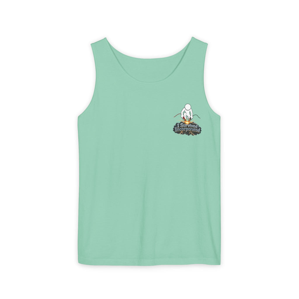 I Survived 2020 — "Please Stand By" Test Pattern Tee Summer Premier  Unisex Garment-Dyed Tank Top