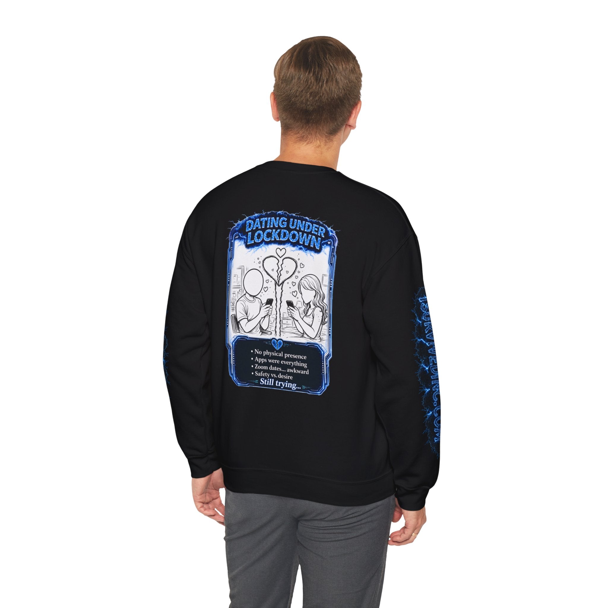 I Survived 2020 — LOCKDOWN S3:E2: Special Edition "Dating Under Lockdown" Unisex Heavy Blend™ Crewneck Sweatshirt