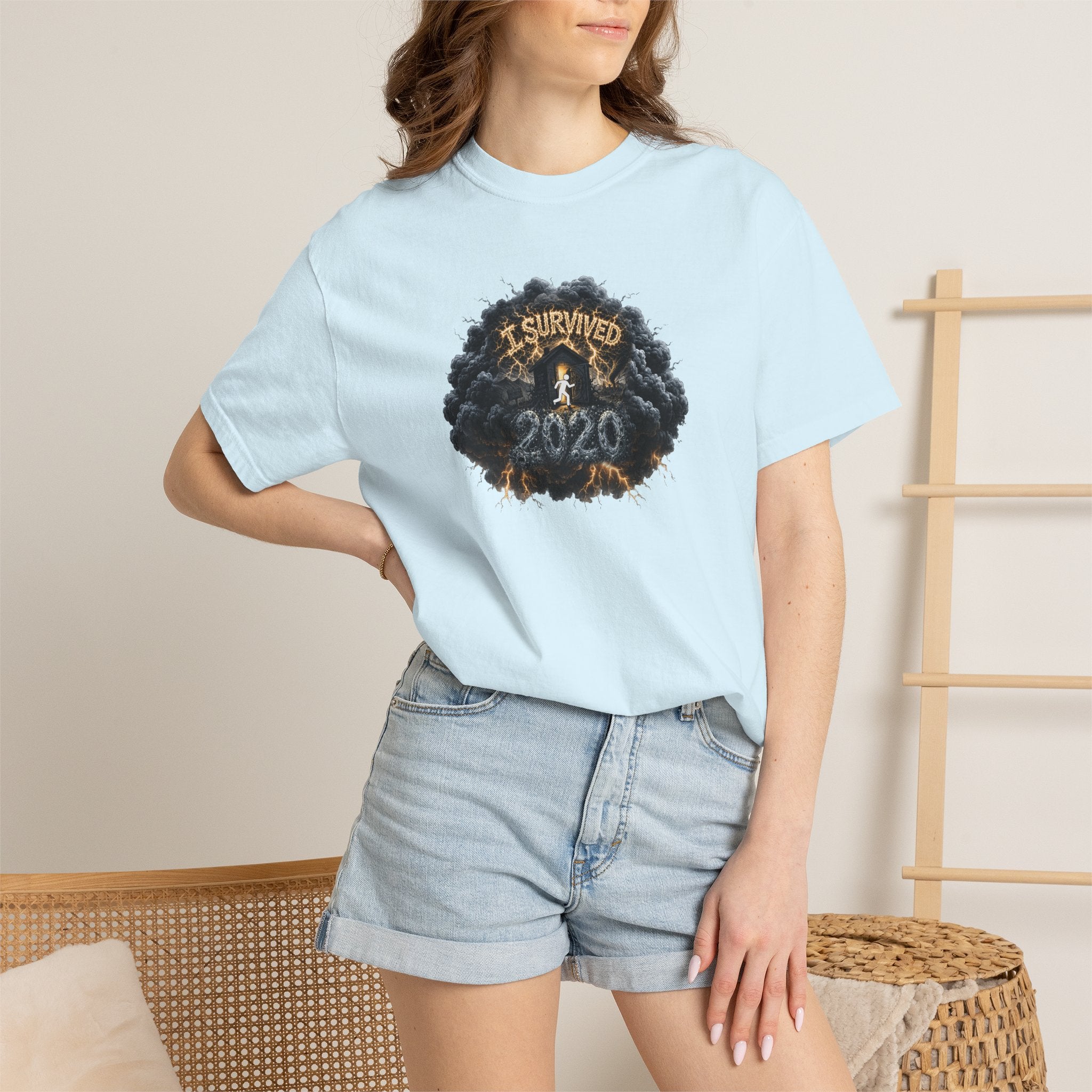 I Survived 2020 — Original PILOT Design: Director's Cut Unisex Garment-Dyed T-shirt