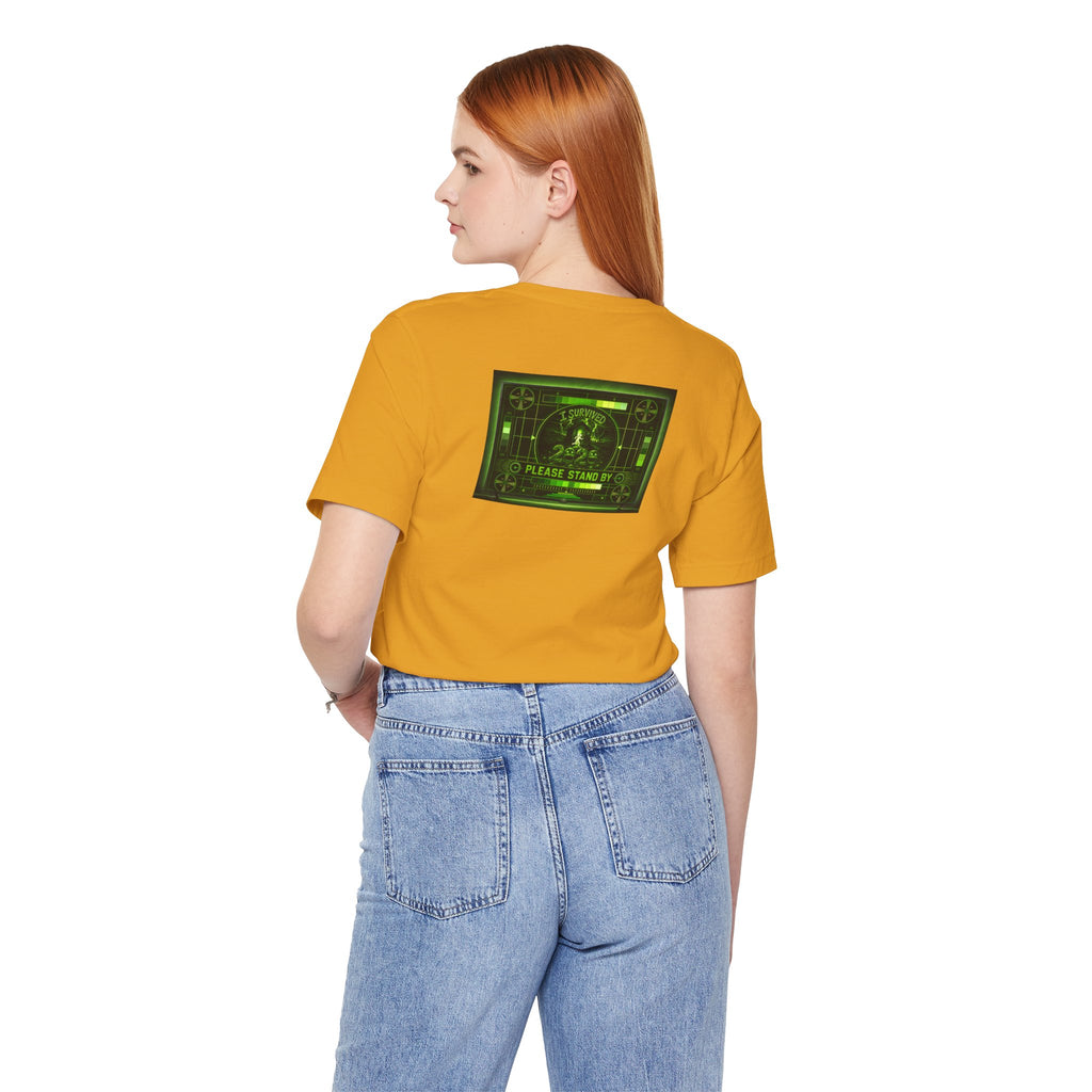 I Survived 2020 — "Please Stand By" Test Pattern Toxic Signal Tee Summer Premiere Unisex Jersey Short Sleeve Tee