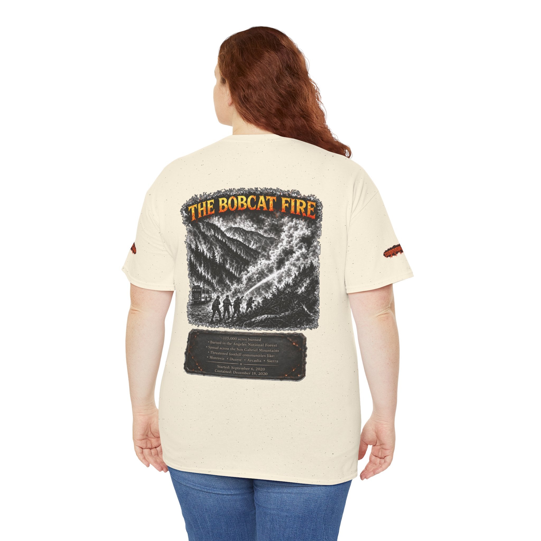 I Survived 2020 — WILDFIRES S2:E2: Special Edition "The Bobcat Fire" Memorial Unisex Heavy Cotton Tee