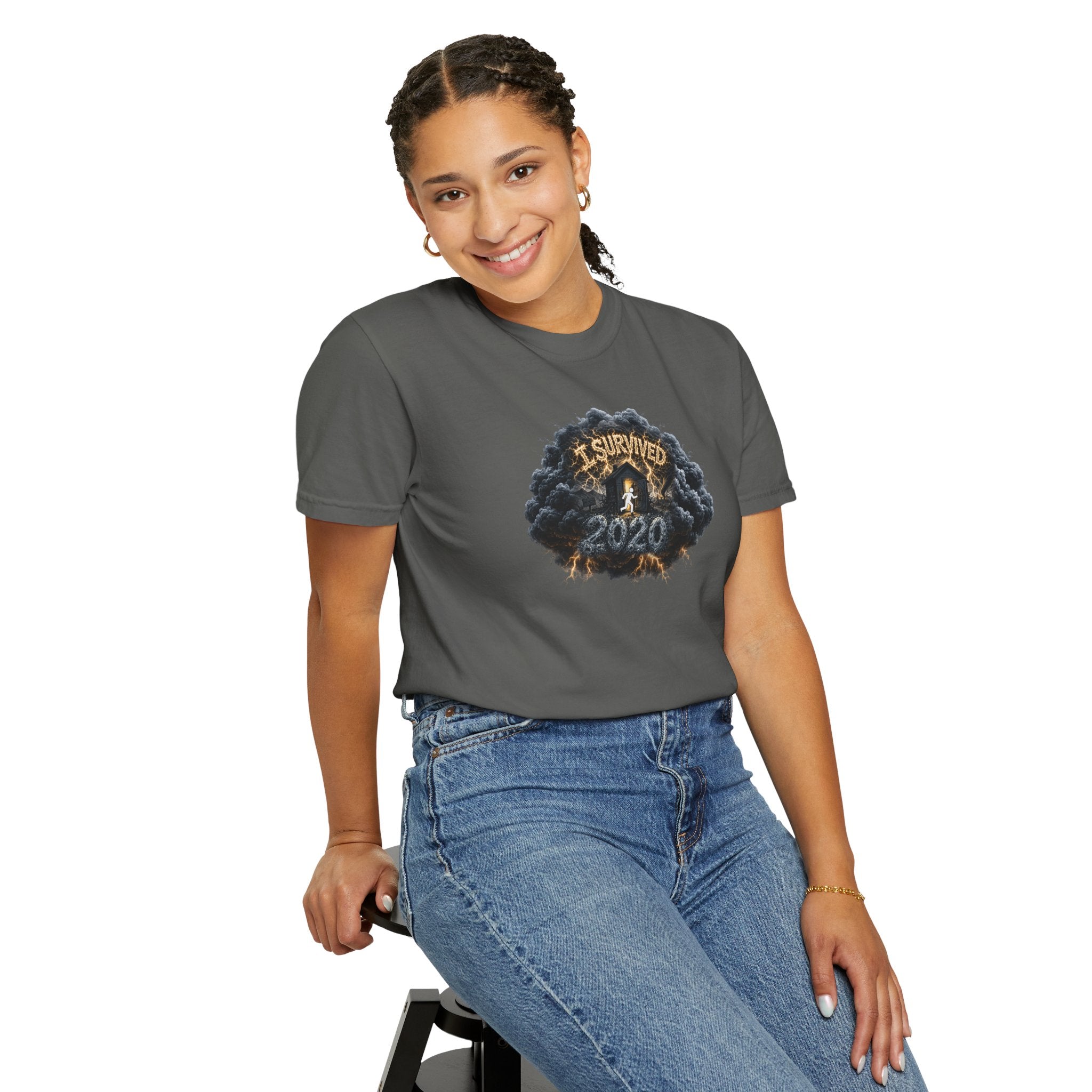 I Survived 2020 — Original PILOT Design: Director's Cut Unisex Garment-Dyed T-shirt
