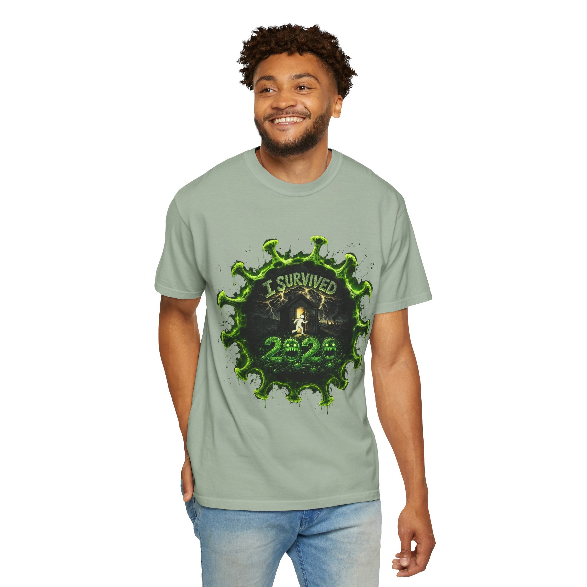 I Survived 2020 — Director's Cut S1:E5 "Delivery Doomsday" | Pandemic Edition Unisex Garment-Dyed T-shirt