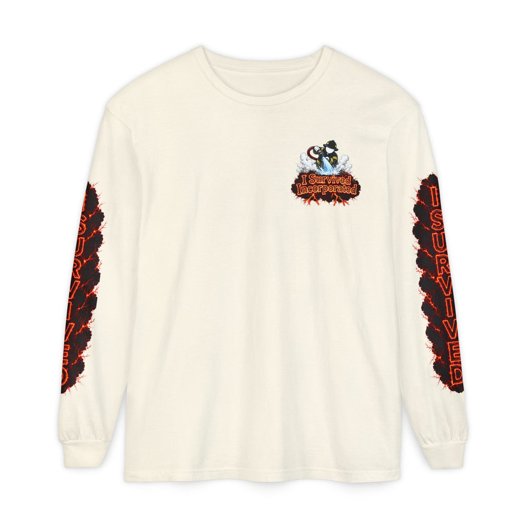 I Survived 2020 — "Please Stand By" Test Pattern Tee Special Edition Wildfire Signal Edition Summer Premiere Unisex Garment-Dyed Long Sleeve T-Shirt