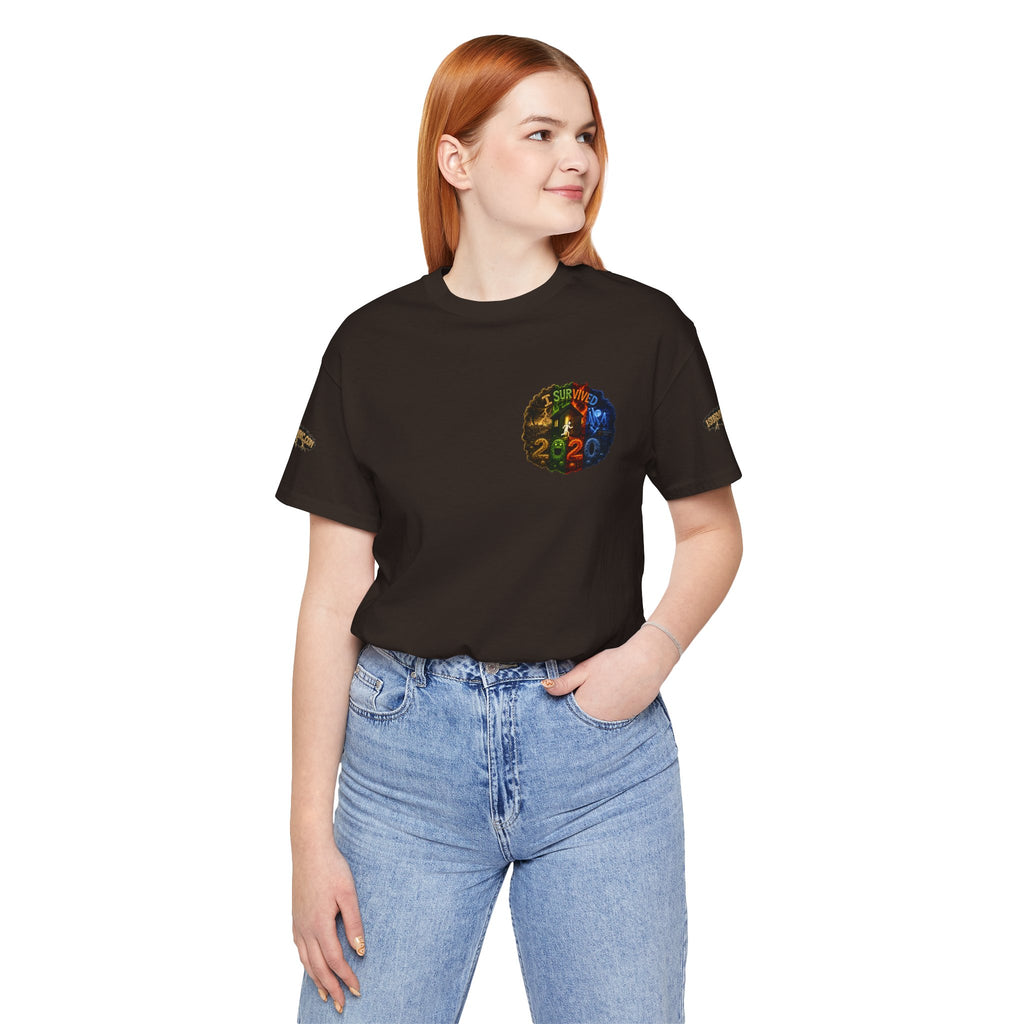 I Survived 2020 — "No Signal" Test Pattern Tee Alien Broadcast Finale Summer Premiere Unisex Jersey Short Sleeve Tee