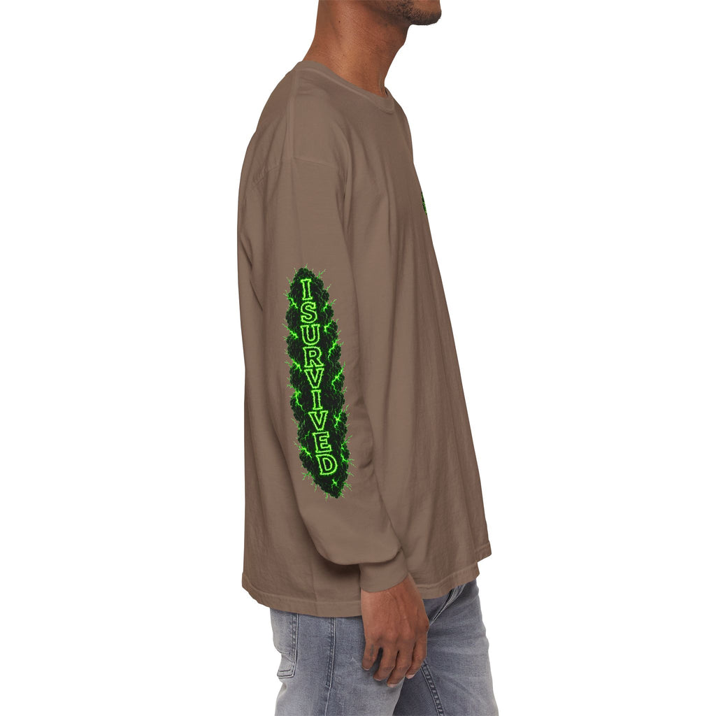 I Survived 2020 — "Please Stand By" Test Pattern Toxic Signal Tee Special Edition Summer Premiere Unisex Garment-Dyed Long Sleeve T-Shirt