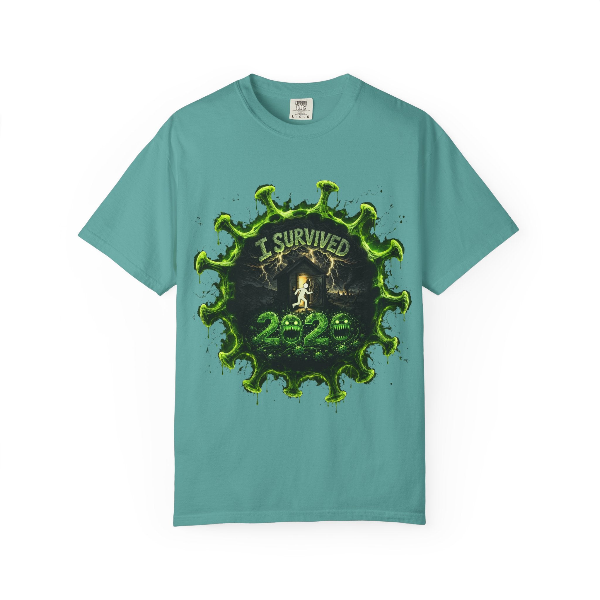 I Survived 2020 — Director's Cut S1:E4 "Mask Madness Mayhem Moment" | Pandemic Edition Unisex Garment-Dyed T-shirt