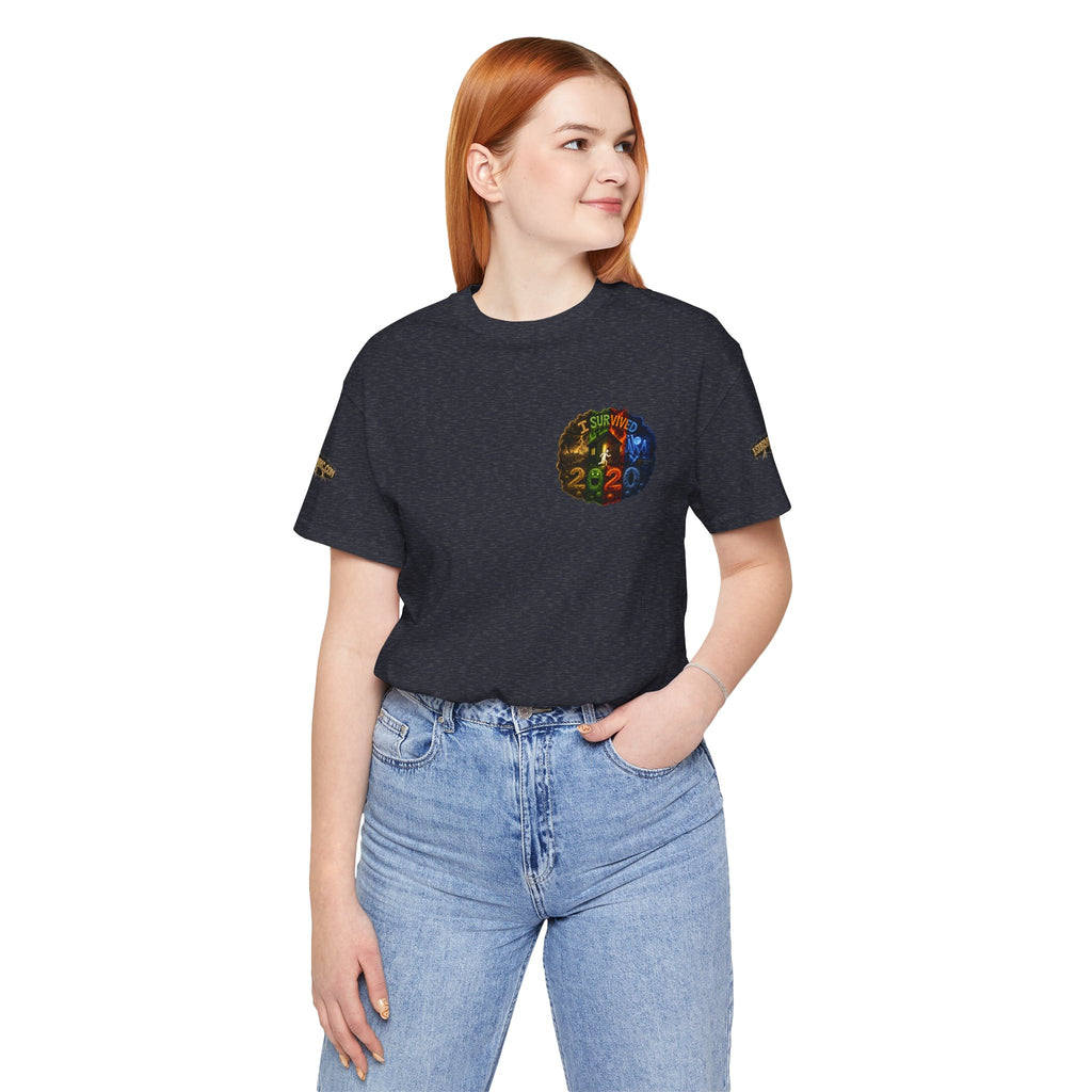 I Survived 2020 — "No Signal" Test Pattern Tee Alien Broadcast Finale Summer Premiere Unisex Jersey Short Sleeve Tee