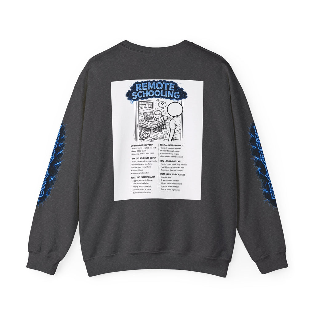 I Survived 2020 — Director's Cut S3:E3 "Remote Schooling" | Lockdown Edition Documentary Unisex Heavy Blend™ Crewneck Sweatshirt