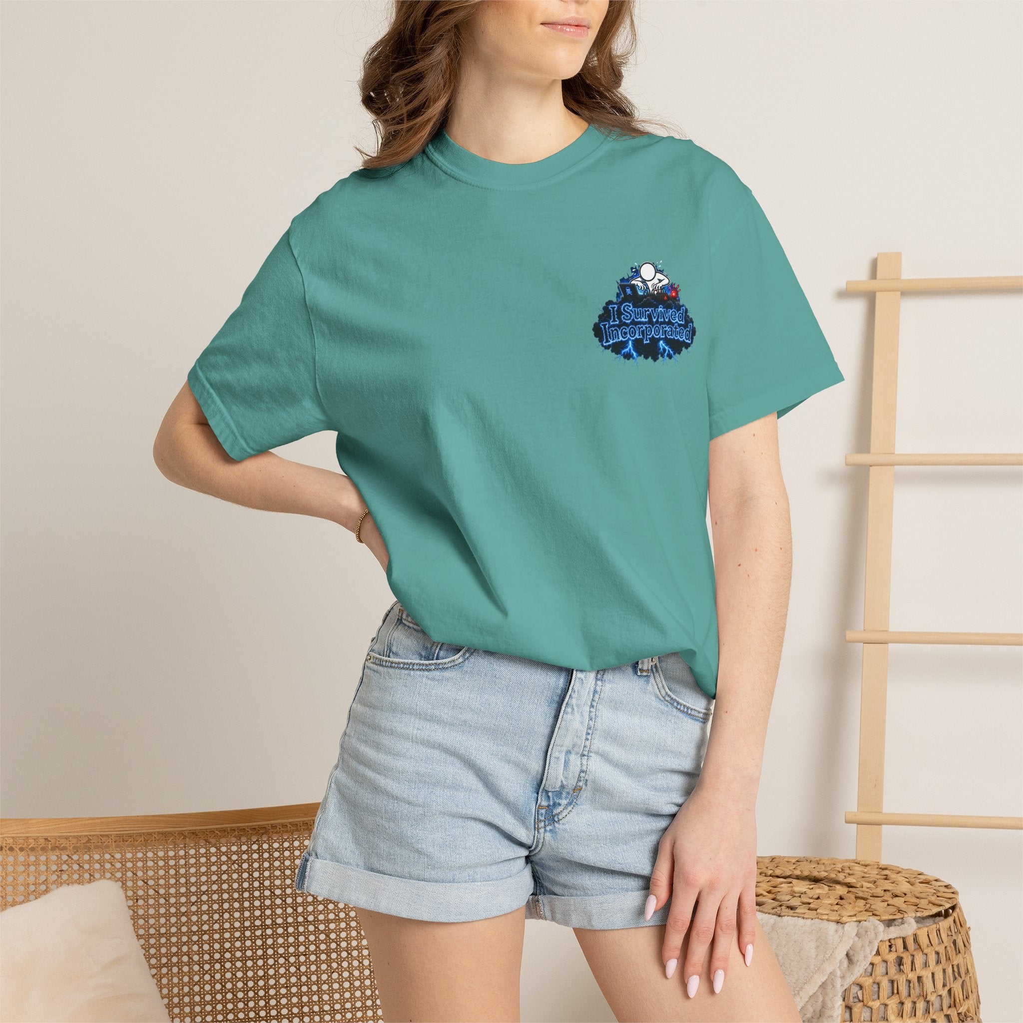 I Survived 2020 — "Please Stand By" Test Pattern Tee Lockdown Special Edition Summer Exclusive Unisex Garment-Dyed T-shirt